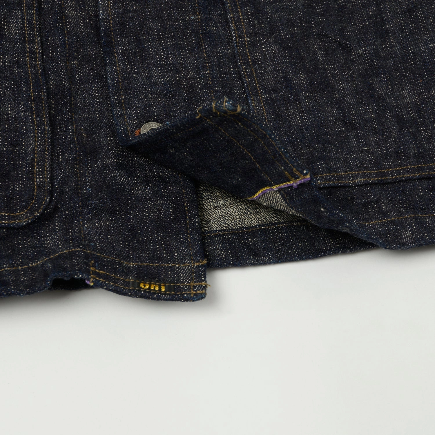 ONI Denim 03502-Kasuri 17oz Coverall Jacket - Rinsed City Edge Flexible Zipper System