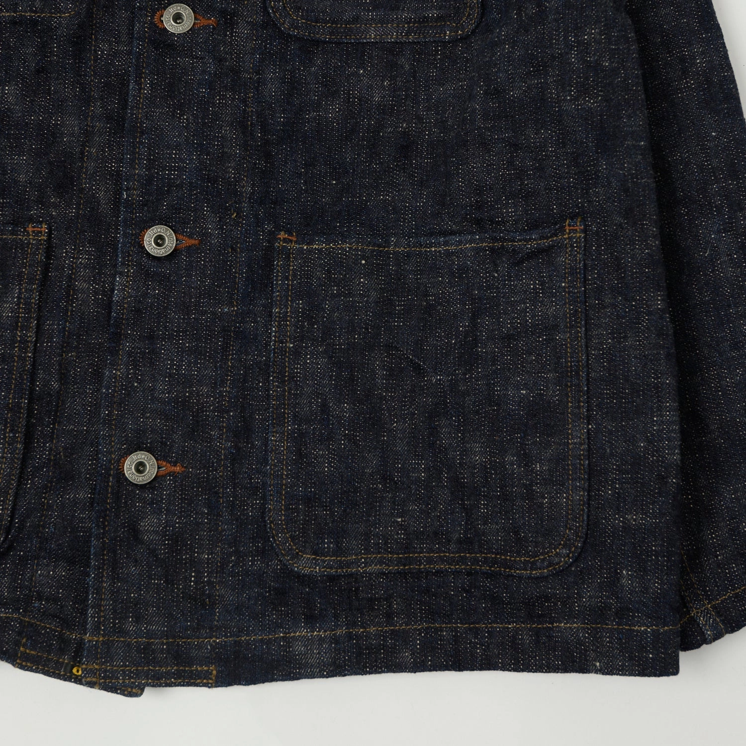 Sign ONI Denim 03502-Kasuri 17oz Coverall Jacket - Rinsed