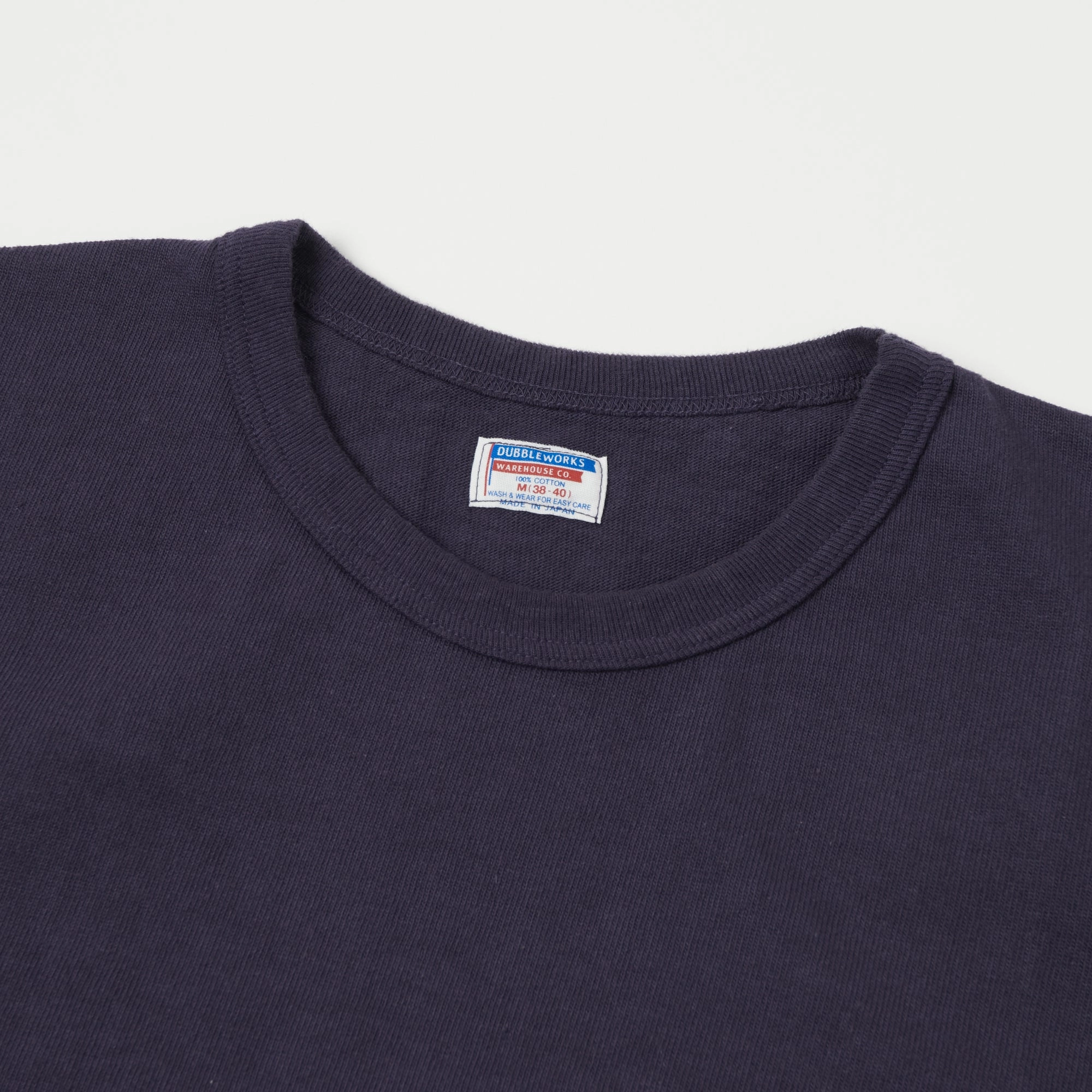Dubbleworks Heavy Fabric Tee - Navy Airflow Ventilation System