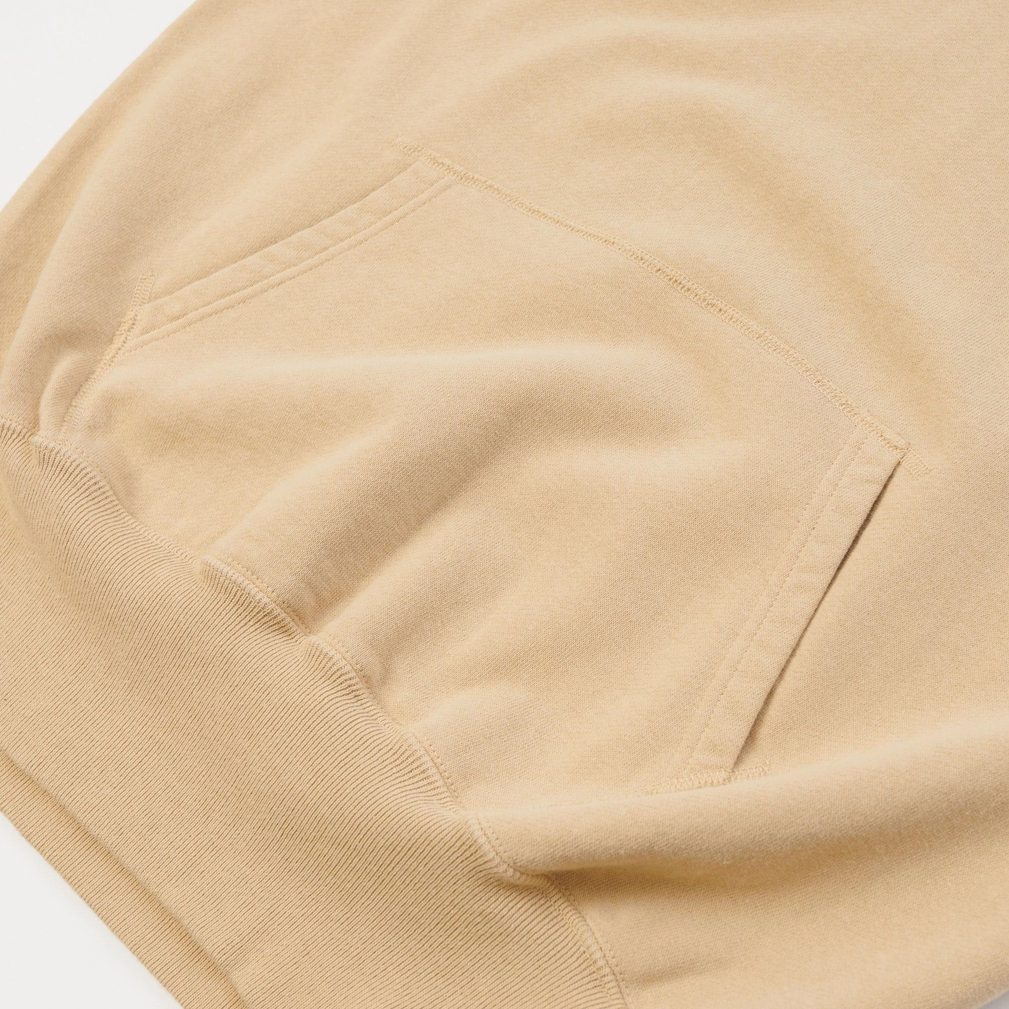 tropical print Comfortable Hoodie Warehouse & Co 462 Raglan Sleeve Hooded Sweatshirt - Dark Beige