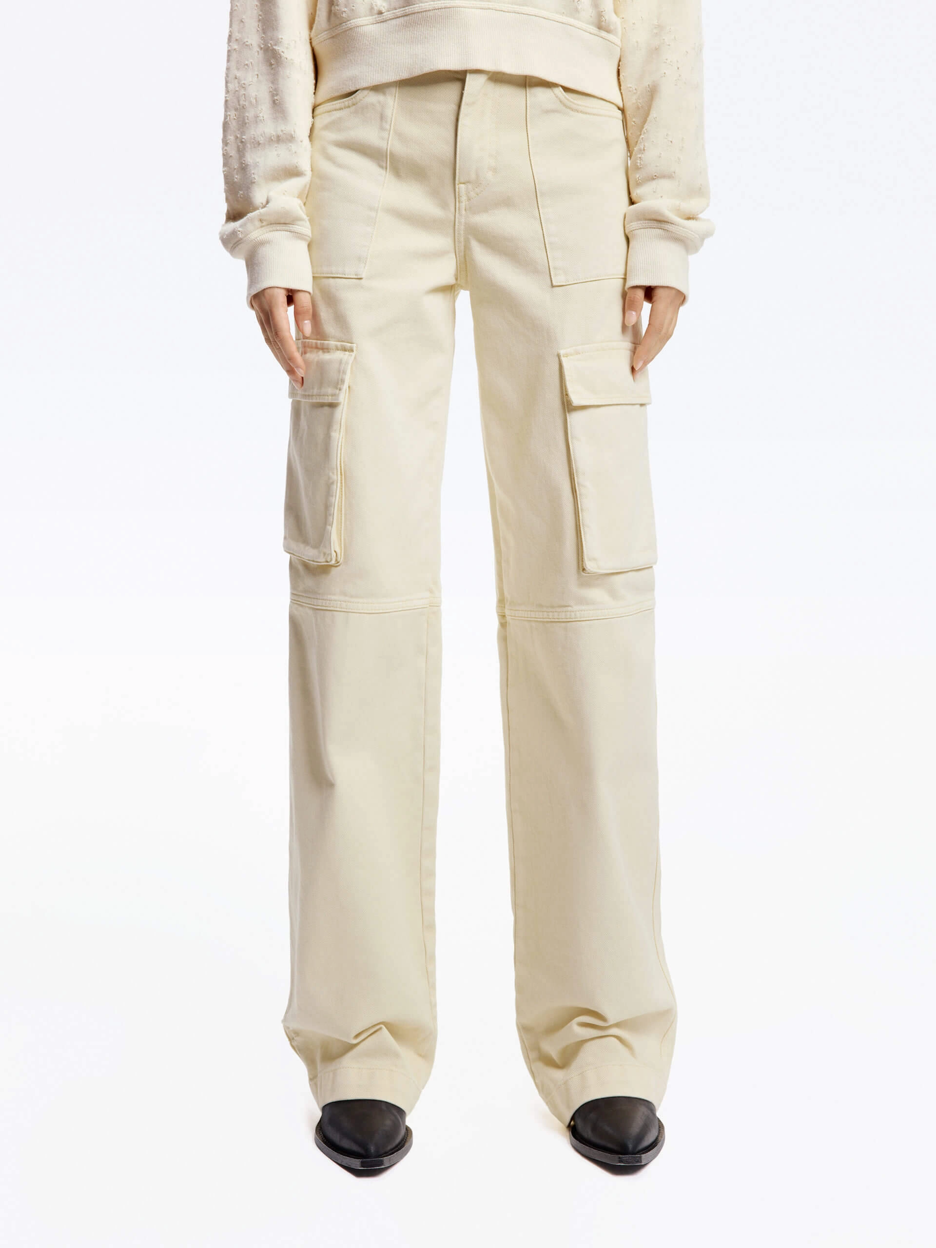 Cargo Pocket Straight Jeans Quick Outfit