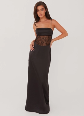 Move Free Palais Royale Lace Maxi Dress - Black