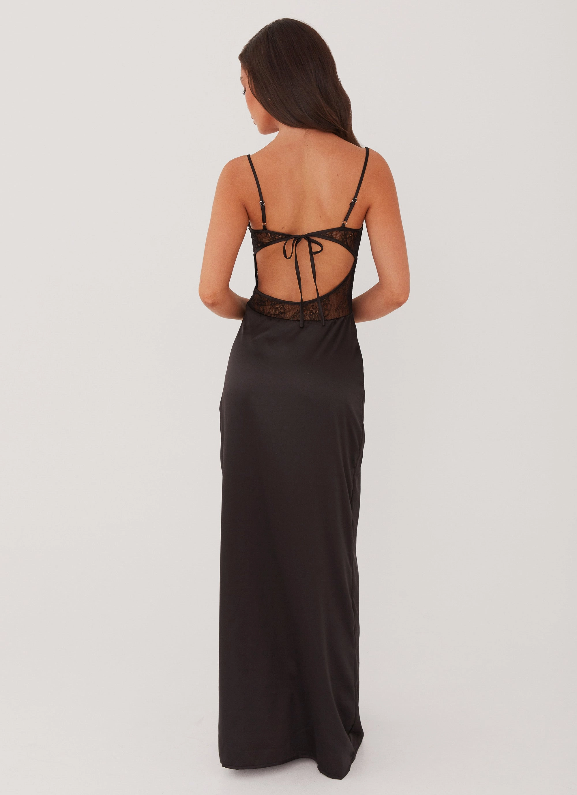 Palais Royale Lace Maxi Dress - Black Balanced Light All-Day Wear