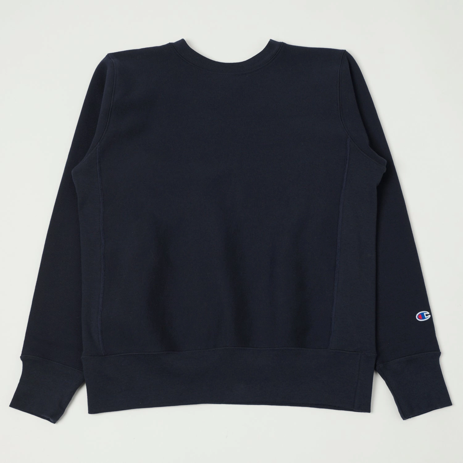 Relaxed Essentials Fashion Flex Champion Made in USA Reverse Weave Crewneck Sweatshirt - Navy