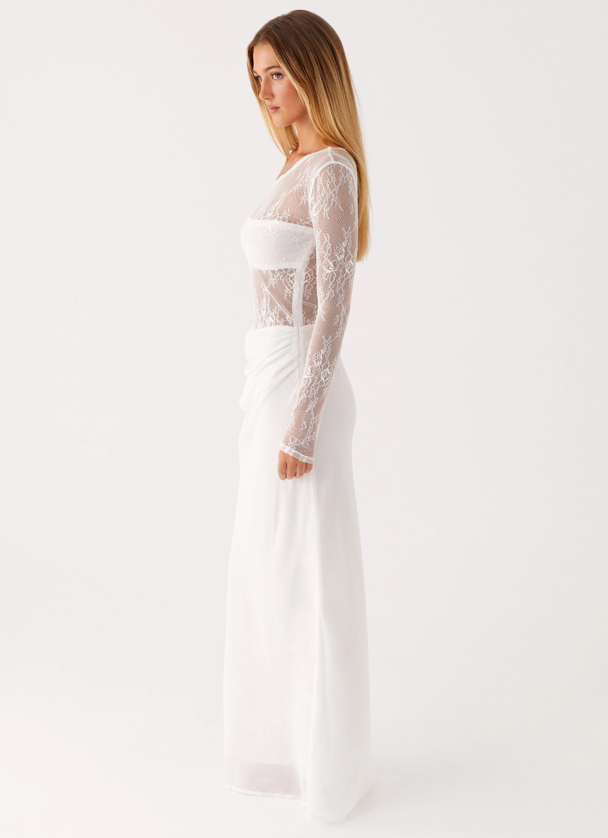 Take Your Time Maxi Dress - White Bright bold dress Delicate Mood