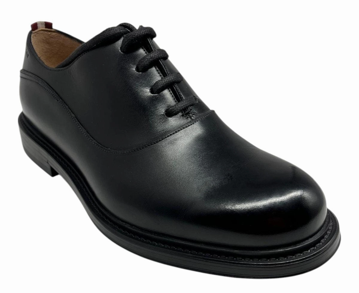 Bally Nilder 6239817 Black Calf Leather Oxford Shoes Luxe Detail Interview Day Sharp Finish