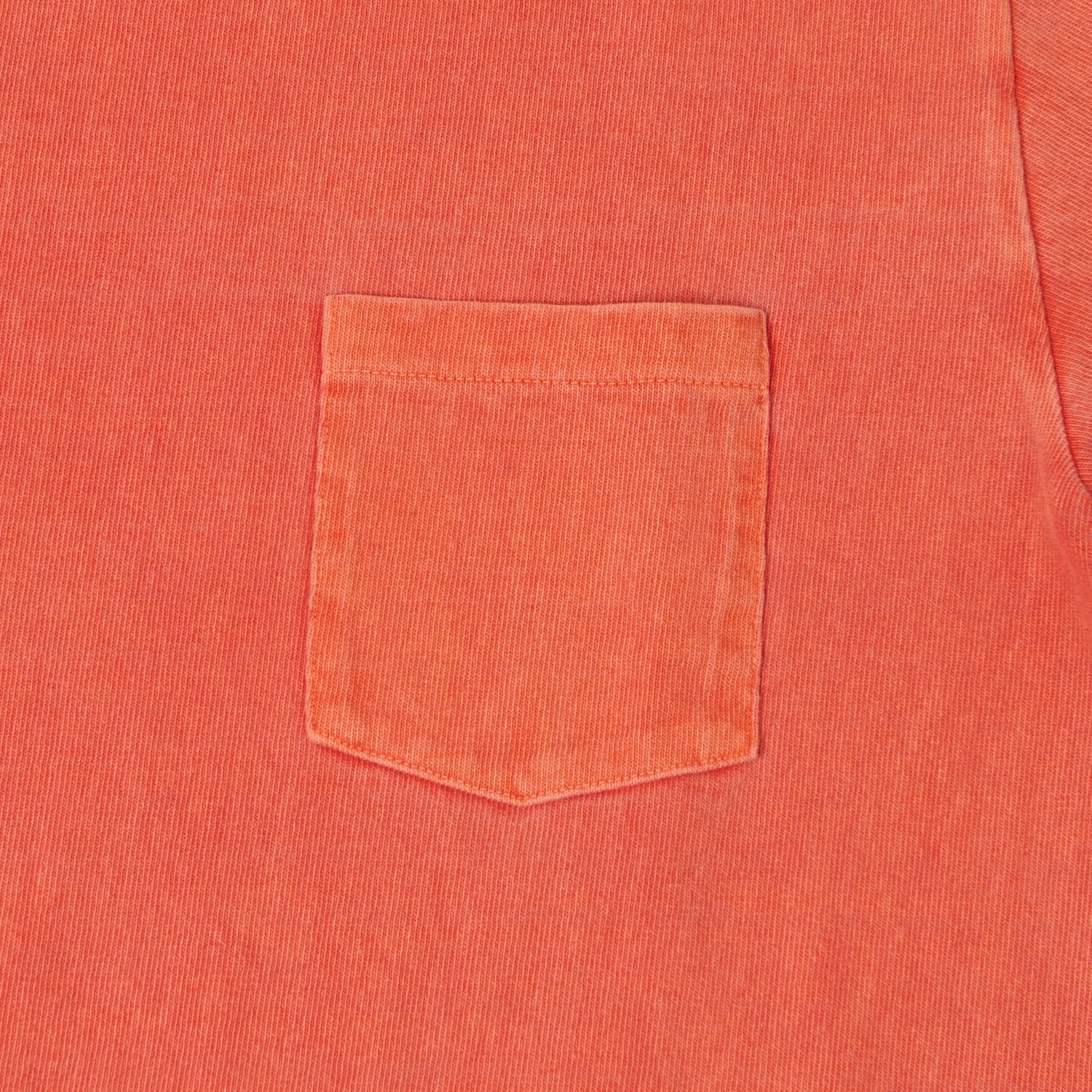 Ultra Soft Finish Beaded details Dubbleworks Heavy Fabric Pigment Pocket Tee - Orange