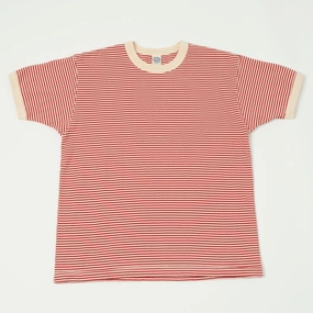 Weekend Style Trend TOYS McCOY 'The Great American Hero' Stripe T-Shirt - Ivory/Red