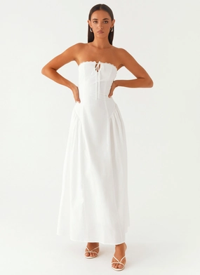 Trendy wrap gown Smooth Outline Burleigh Maxi Dress - Ivory