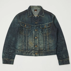 Hooded Lee Archives 1946 'Riders' 101J Denim Jacket - Heavy Wash