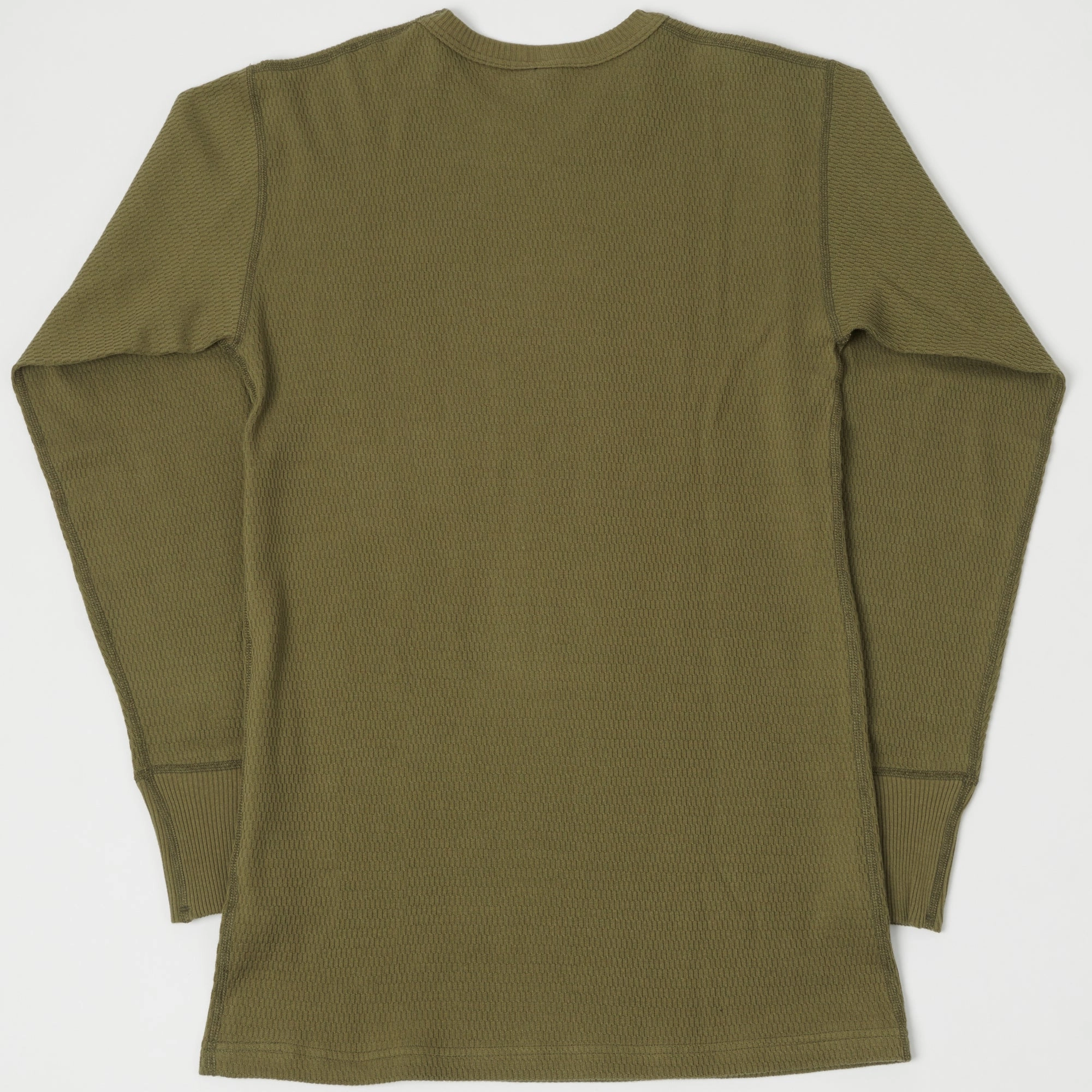 ethical Warehouse & Co 5903 Waffle Knit Thermal T-Shirt - Olive Drab