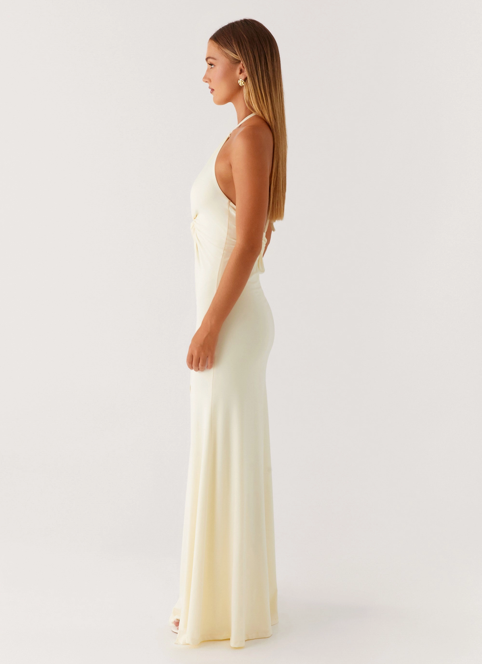 Just In Time Maxi Dress - Yellow ReinforcedHem