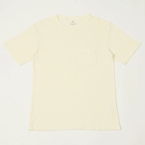 Sporty essentials Simple Wear Knickerbocker Rib Pocket T-Shirt - Milk