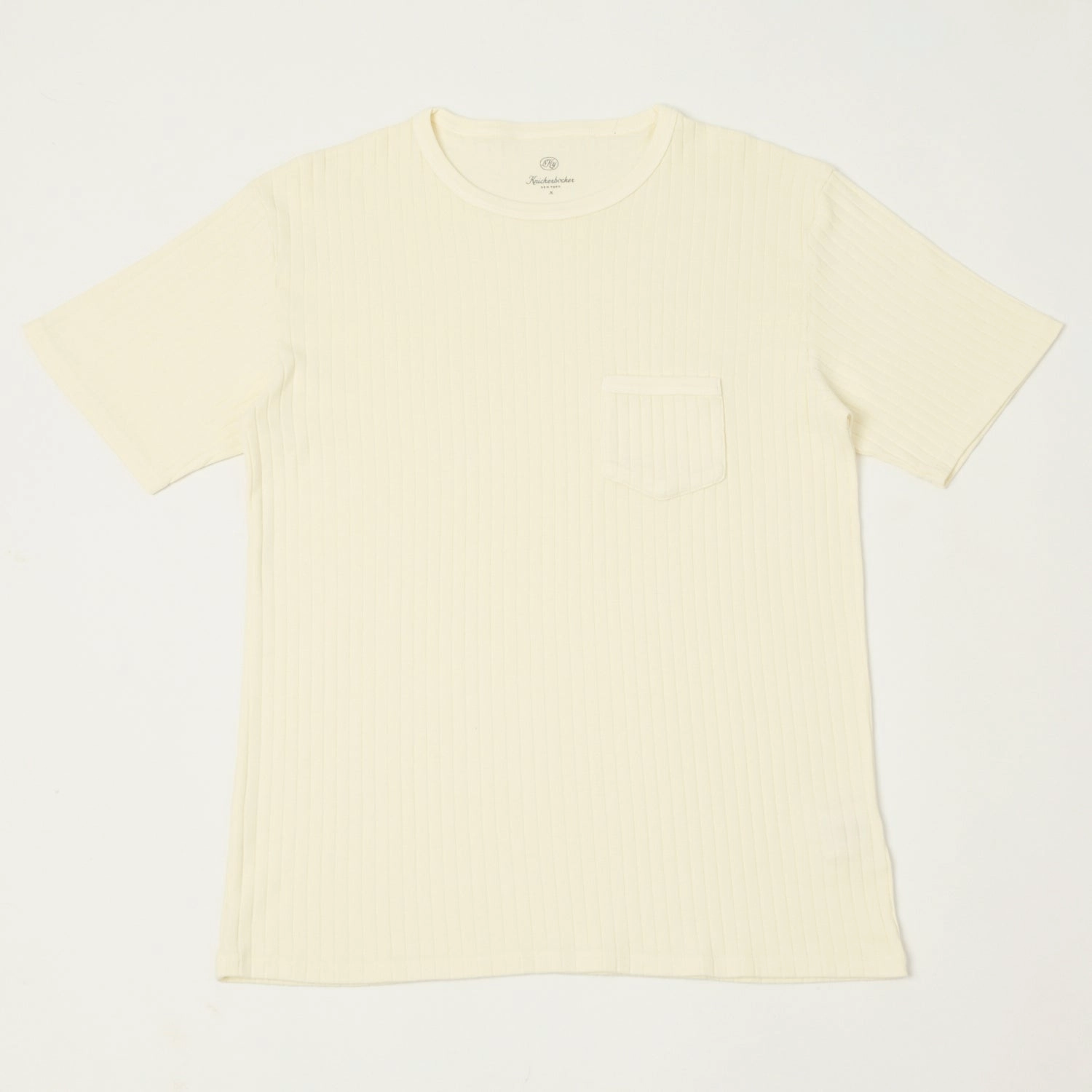Sporty essentials Simple Wear Knickerbocker Rib Pocket T-Shirt - Milk