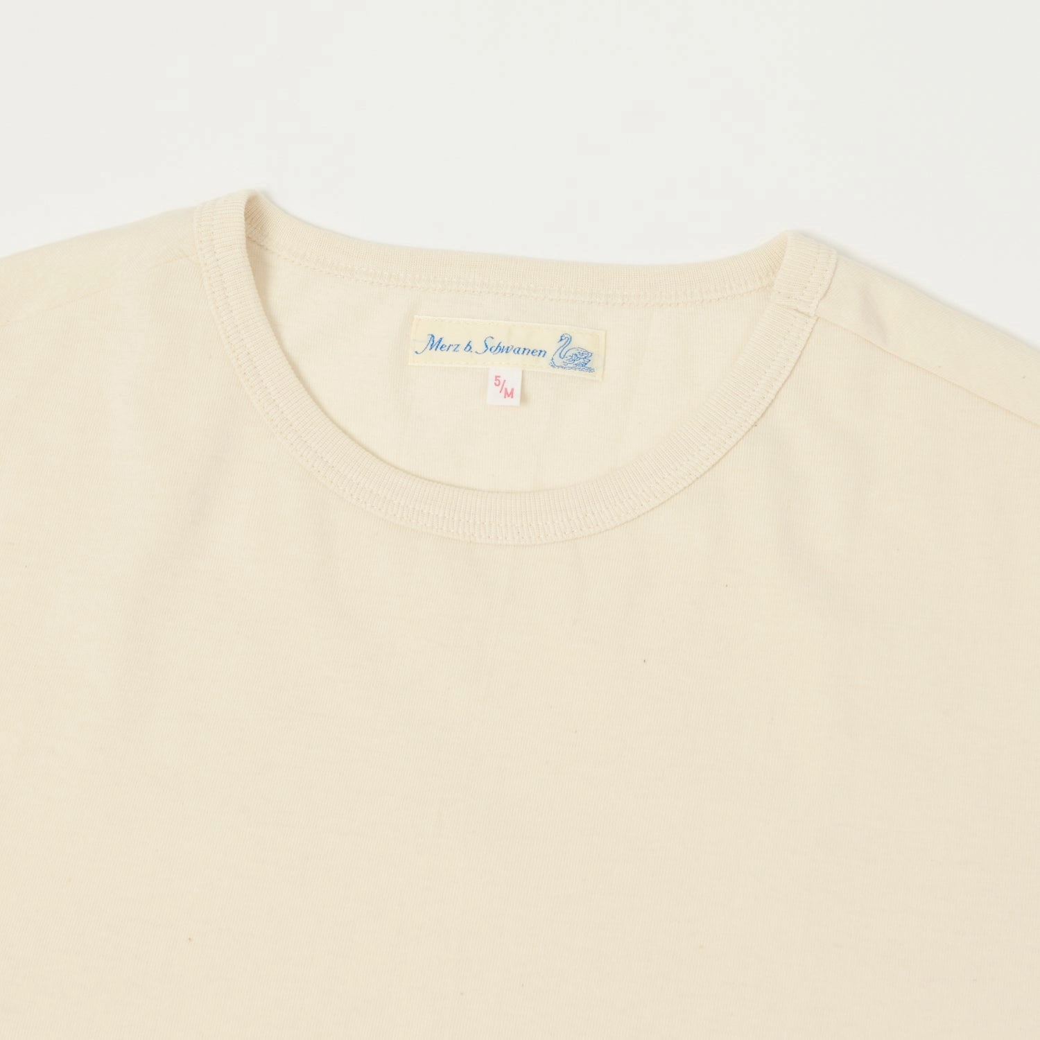 Merz b. Schwanen 1950s Classic Lighweight T-Shirt - Nature Heathered Texture Travel Ready