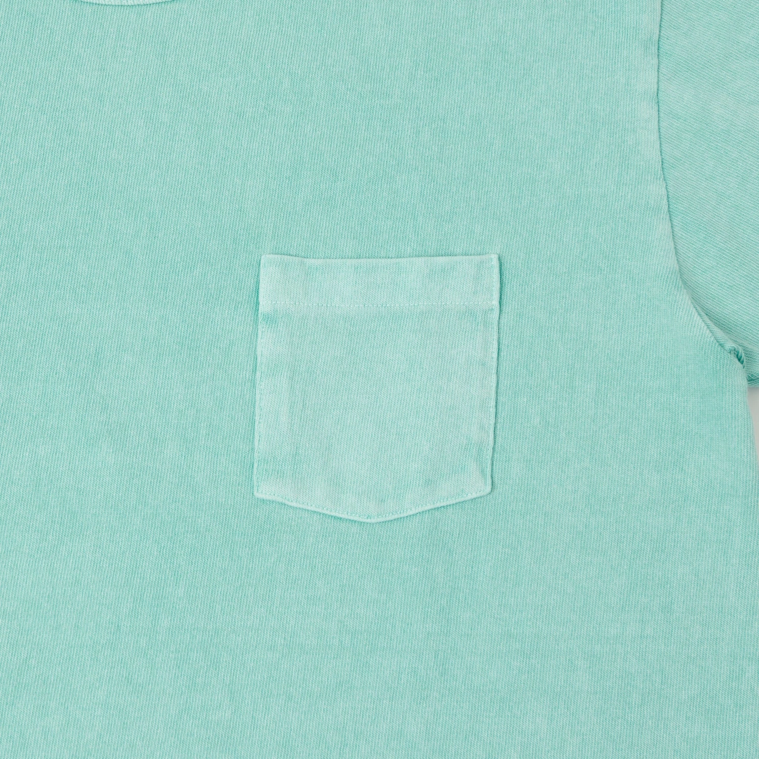 Dubbleworks Heavy Fabric Pigment Pocket Tee - Light Turquoise Beach relaxation Trendy Casual Wear