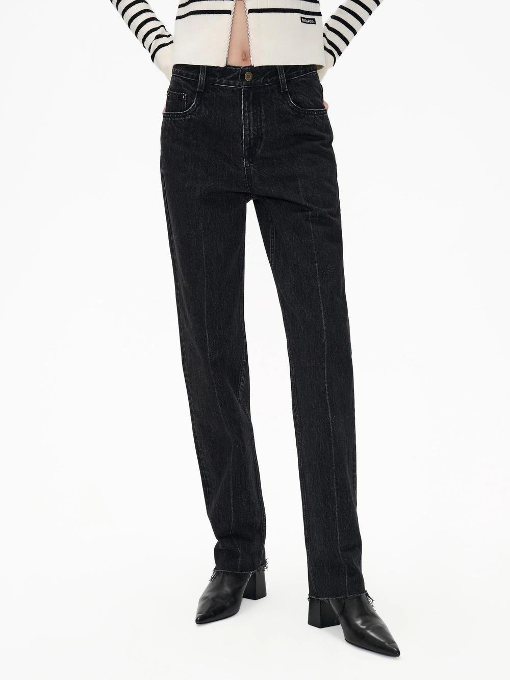 Weekend Style Outdoor Adventure Durable Eco Friendly Raw Hem Cotton Jeans