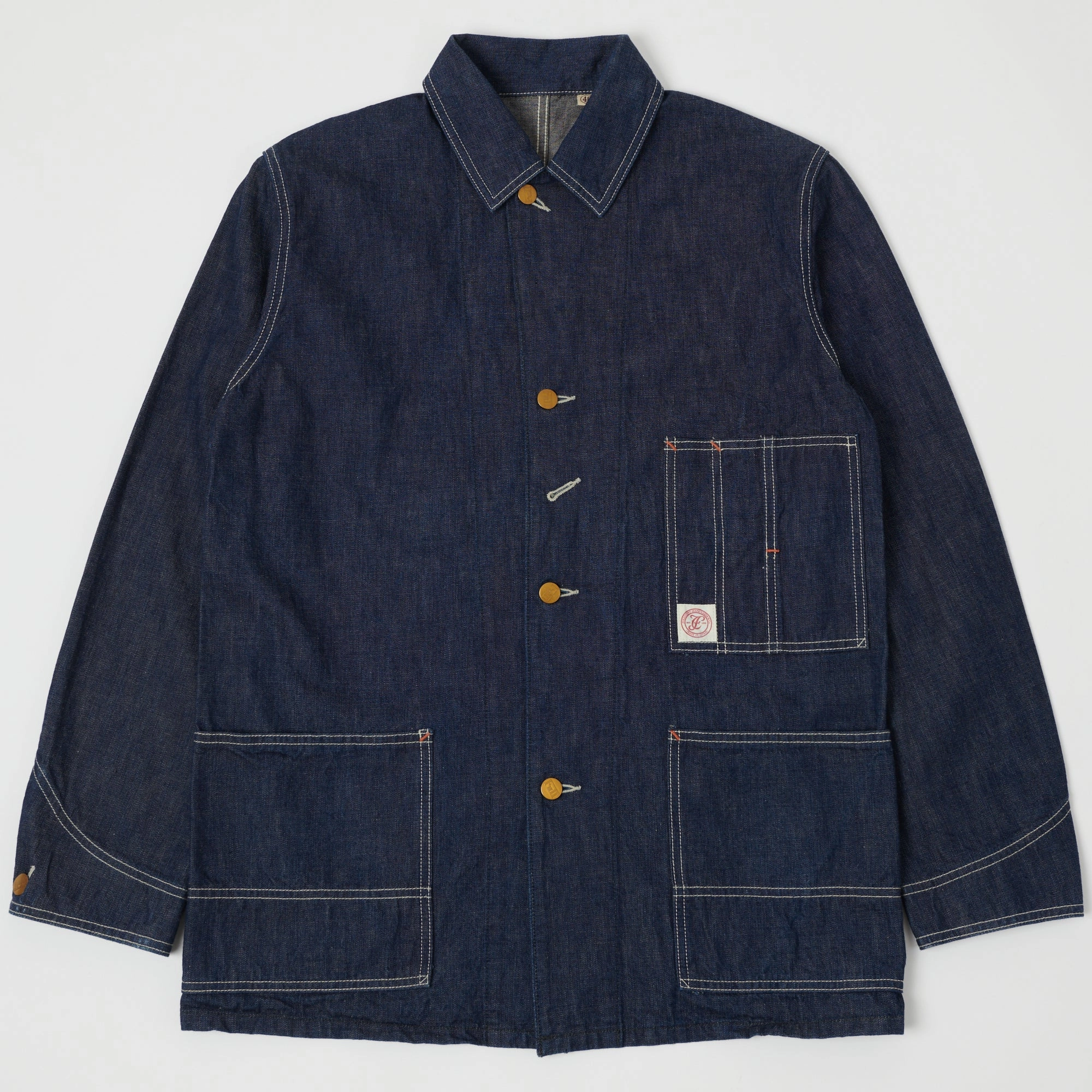 Full Count 2875 Denim Coverall Jacket - One Wash Celebrate Autumn