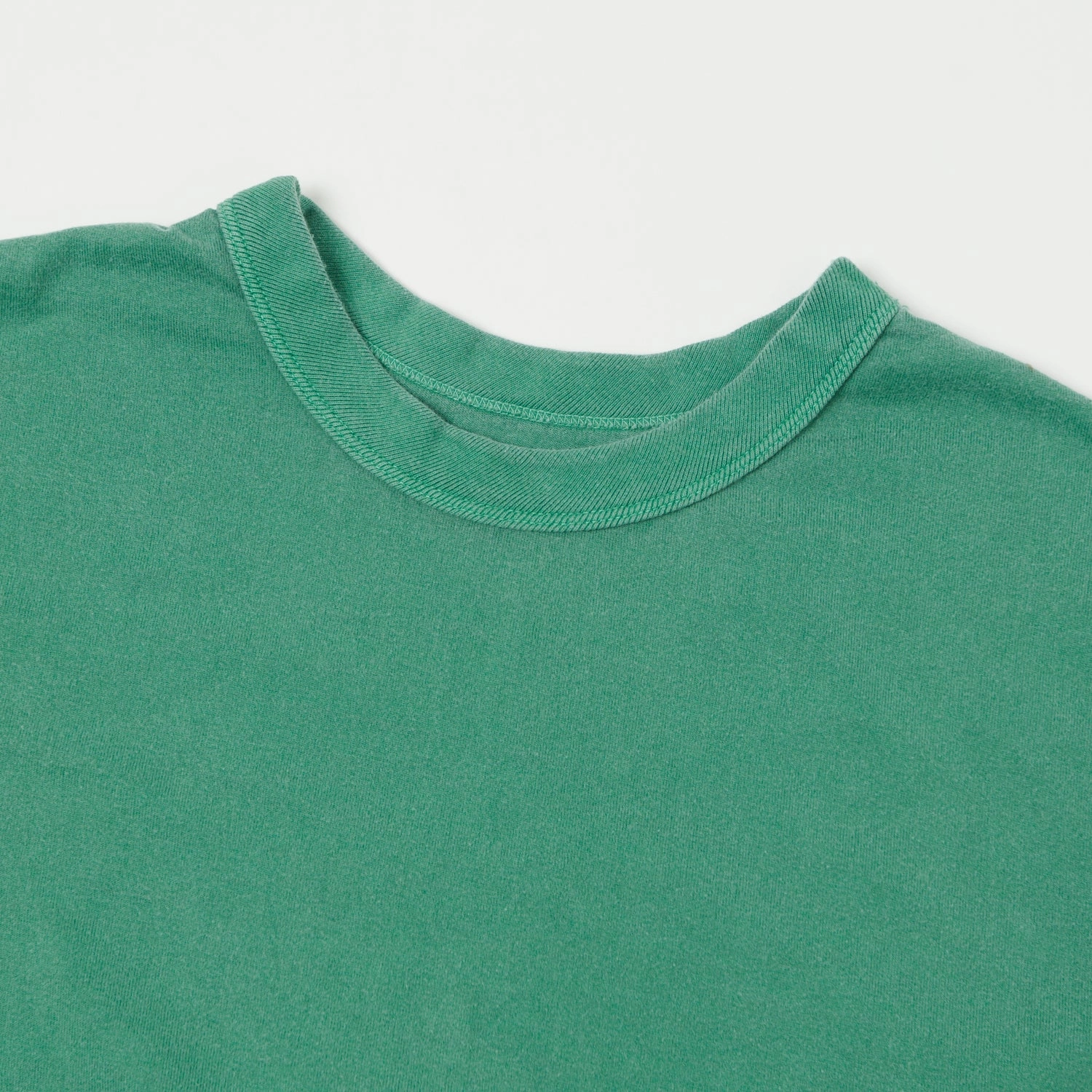 Vintage Wash Outdoor Leisure Full Count 5222 Flat Seam Heavyweight T-Shirt - Green