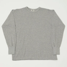 Dubbleworks Long Sleeve Thermal Tee - Heather Grey Classic Layer Wear Versatile Piece