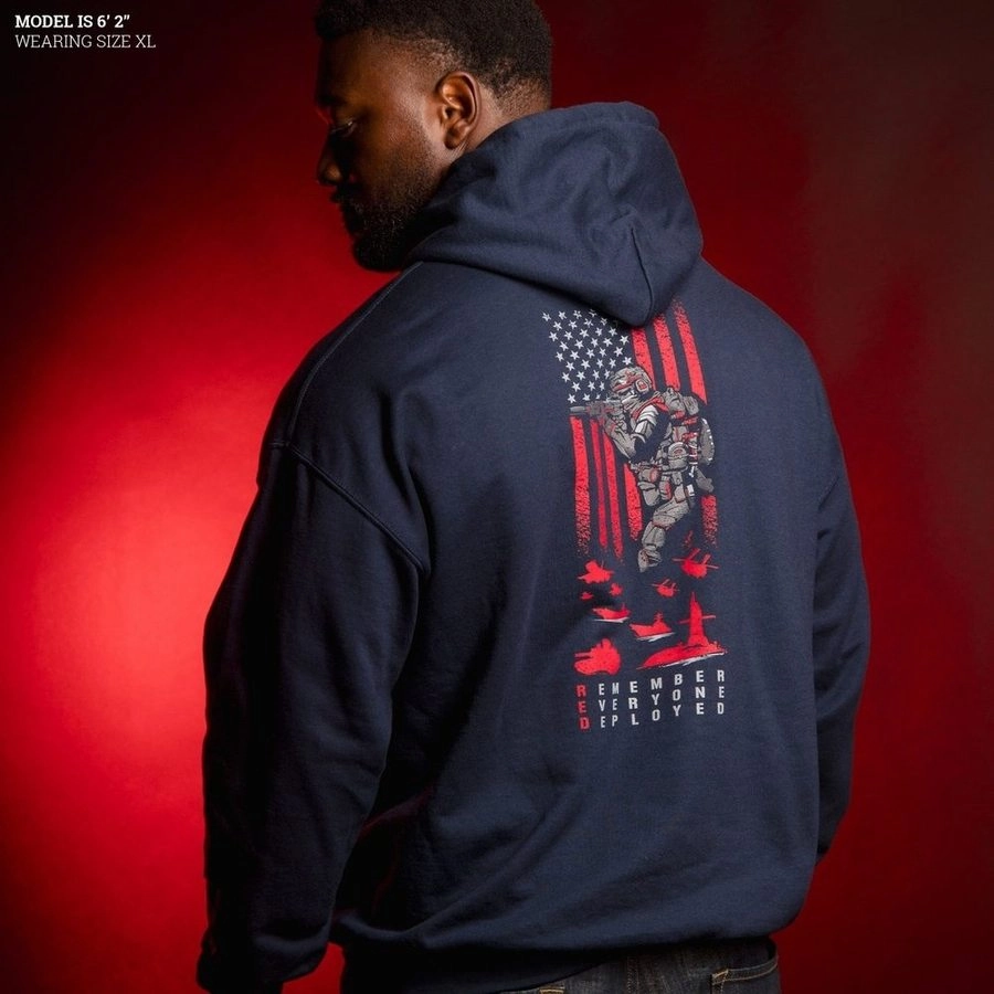 RED Friday Hoodie - Navy product vacation wear freedom product competitive edge