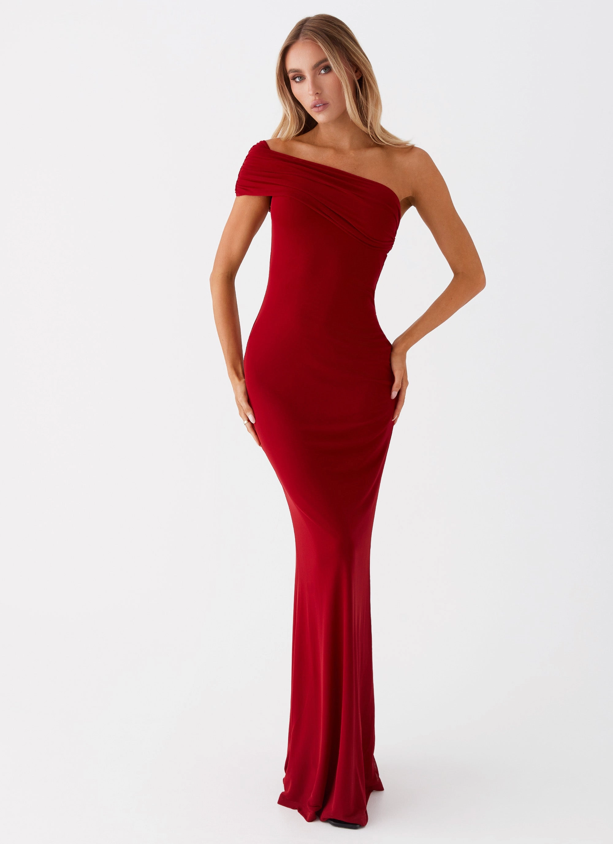 Perfect for Travel Fashionable Wear Reine Maxi Dress - Red