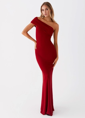 Relaxed-fit Flow Friendly Reine Maxi Dress - Red