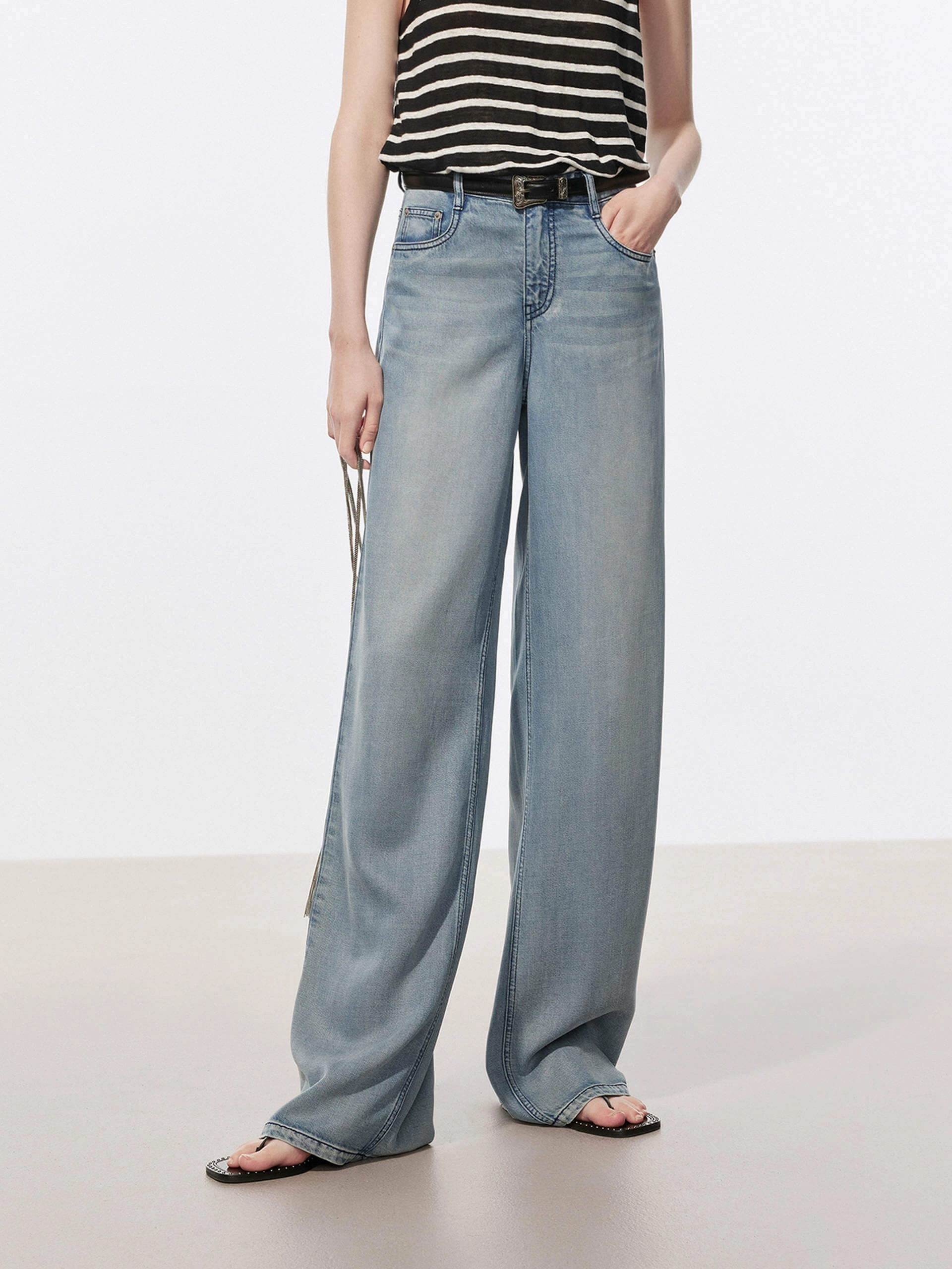 Soft Straight Leg Jeans All Day Wear Neutral Daily Wear Adult Fashion