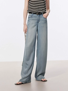 Soft Straight Leg Jeans Light Stretch Everyday Loose Music Event
