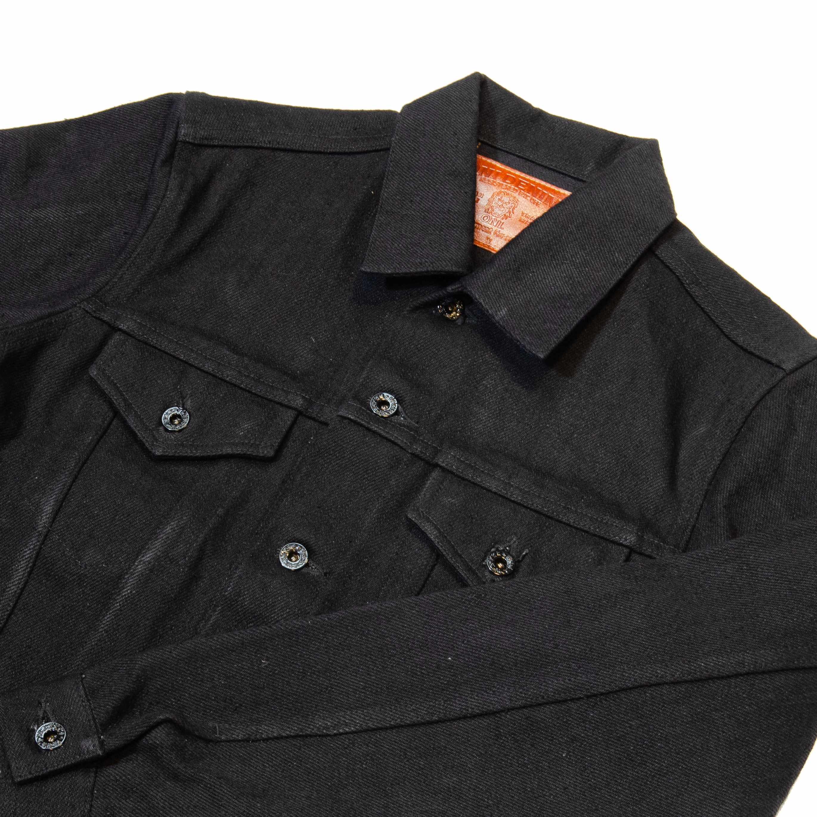 HiddenStorage ONI Denim 02527ZR-BK Secret Denim Jacket - Black