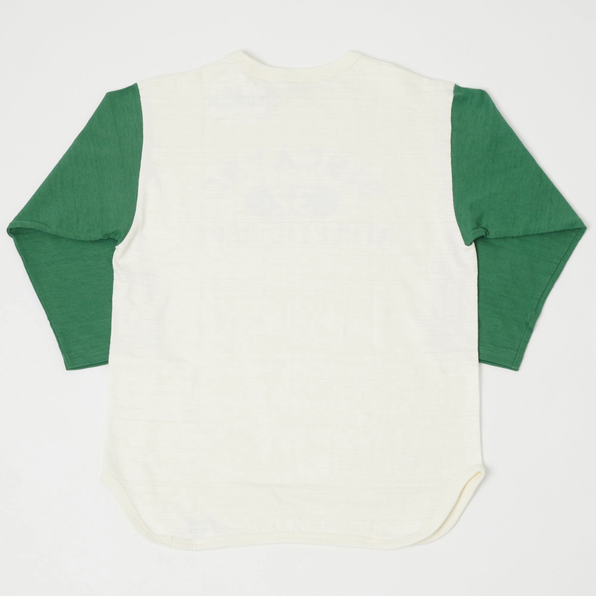 Warehouse & Co 4800 Baseball T-Shirt - Cream/Light Green Vintage Look