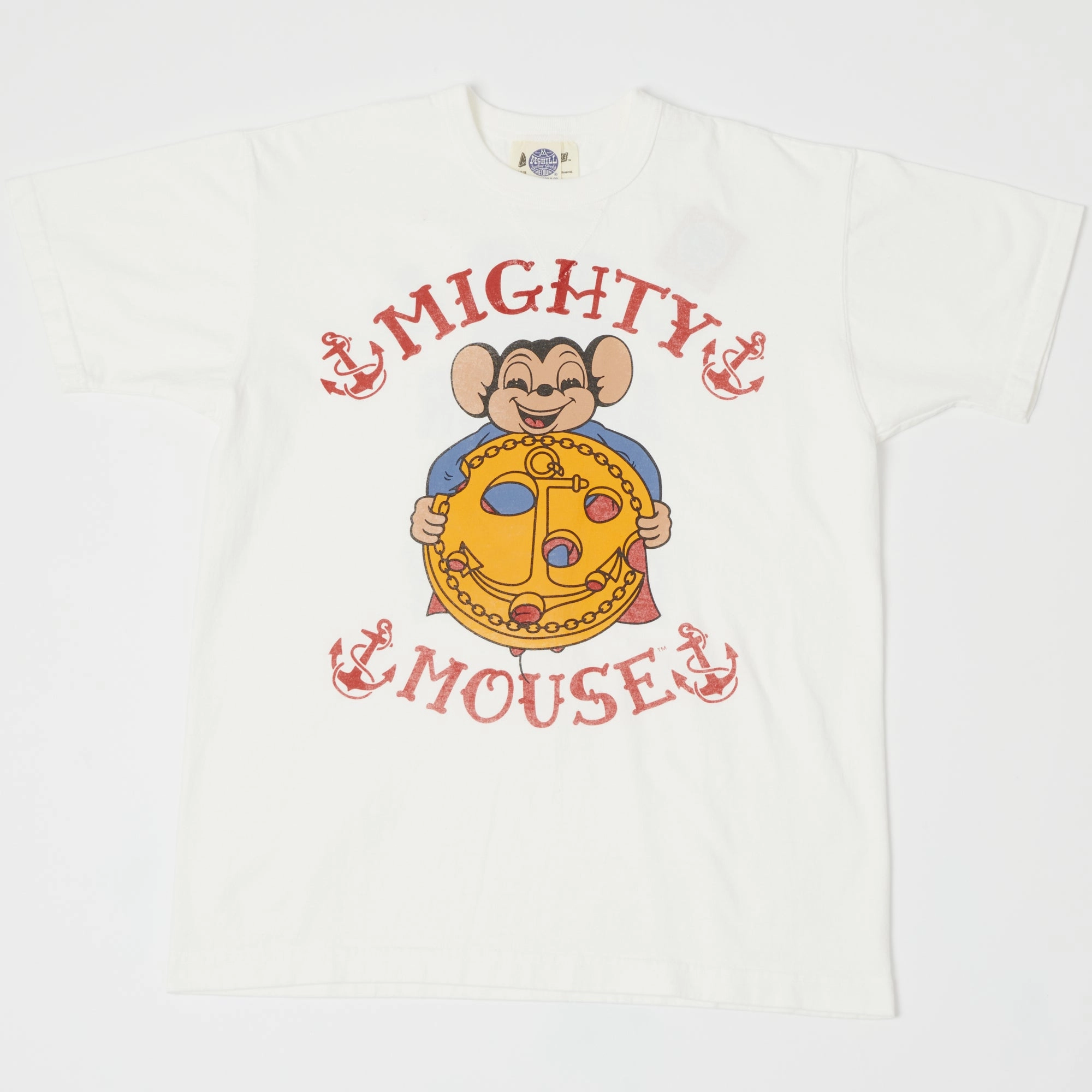 Sport Layer Fit Casual Essentials TOYS McCOY 'Anchor Ch.' Mighty Mouse T-Shirt - Off White