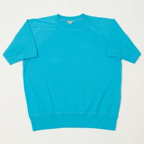 goes with leggings product competitive edge FilMelange 'Elmer' Short Sleeve Sweatshirt - Cyan