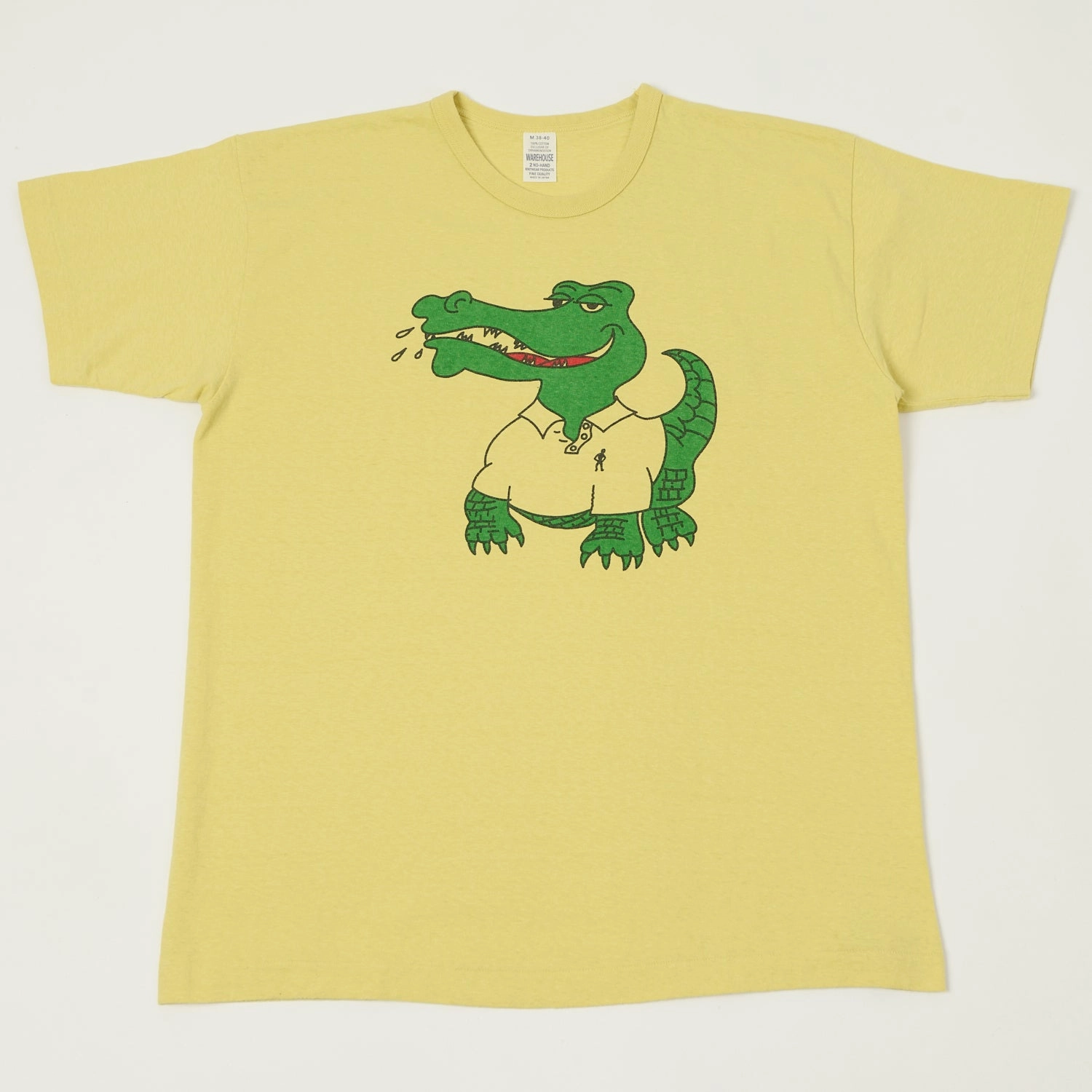 Warehouse & Co 4064 'Crocodile' T-Shirt - Cream Yellow Breathable apparel Smart Layer