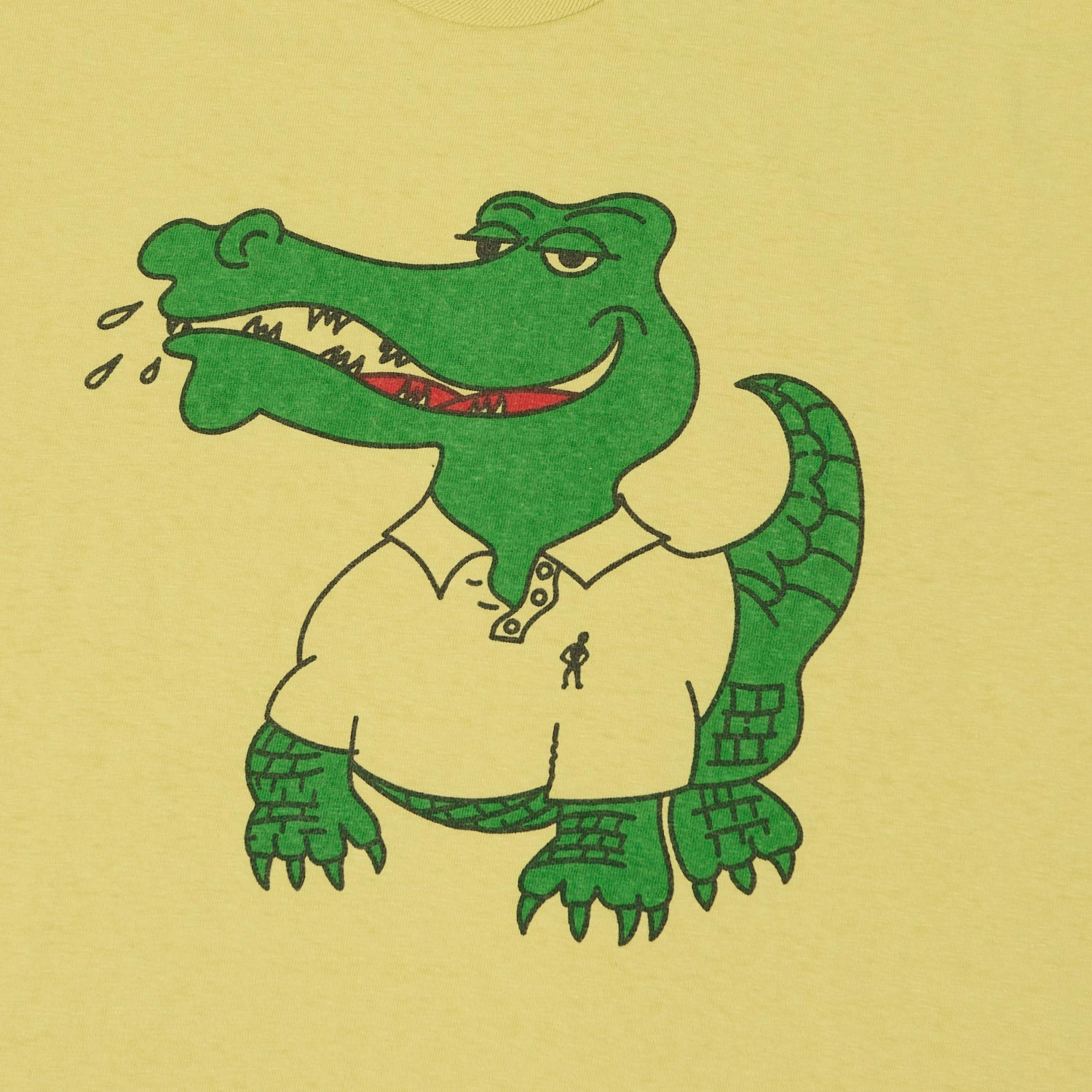 Casual Active Warehouse & Co 4064 'Crocodile' T-Shirt - Cream Yellow