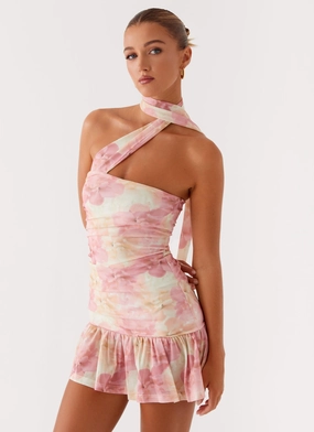 Flow Friendly Fleur Mini Dress - Floral Print