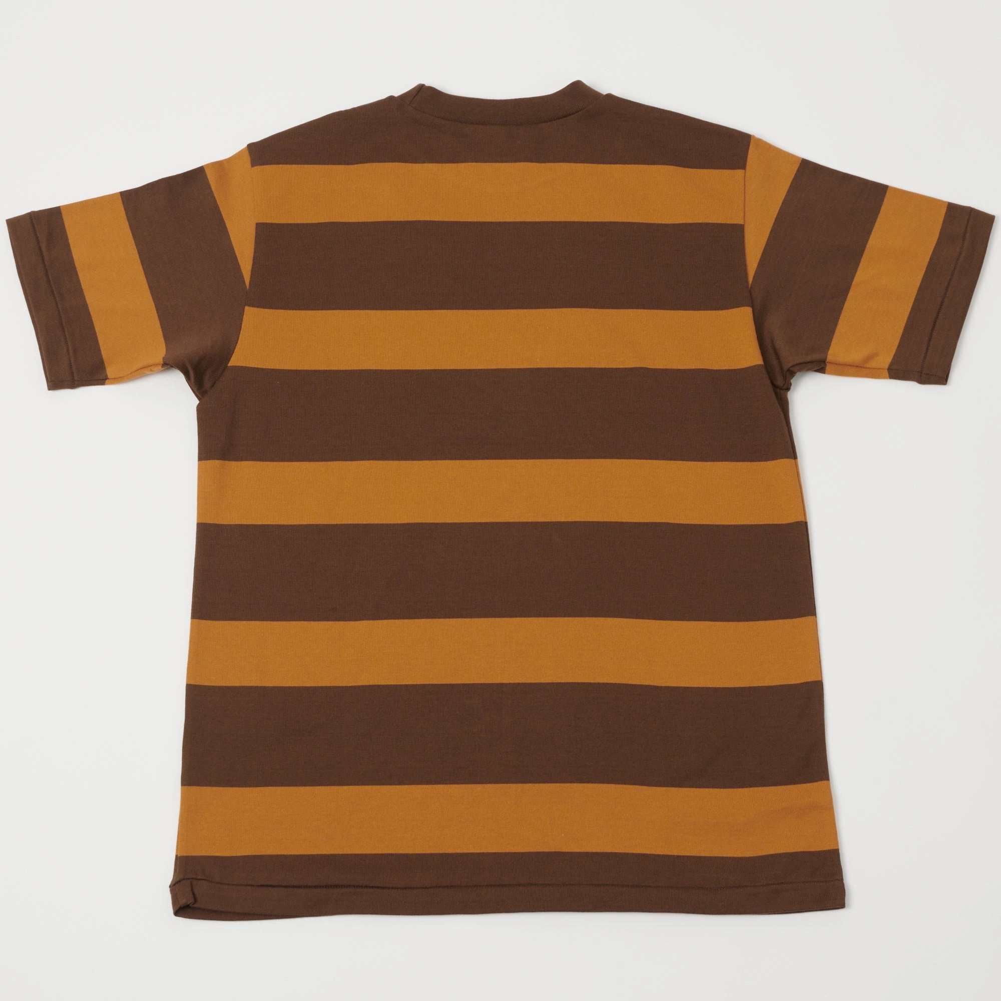 Fresh Style Trend Warehouse & Co 4089 Border Stripe T-Shirt - Brown/Orange