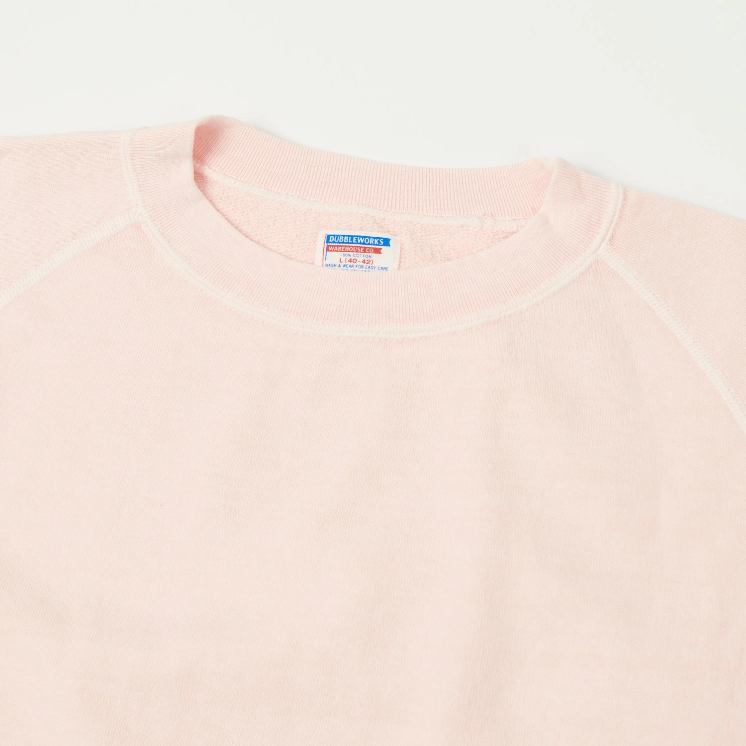 Dubbleworks Cut Off Sleeve Pigment Dyed Sweatshirt - Pink Satin Lining Hoodie Fashion