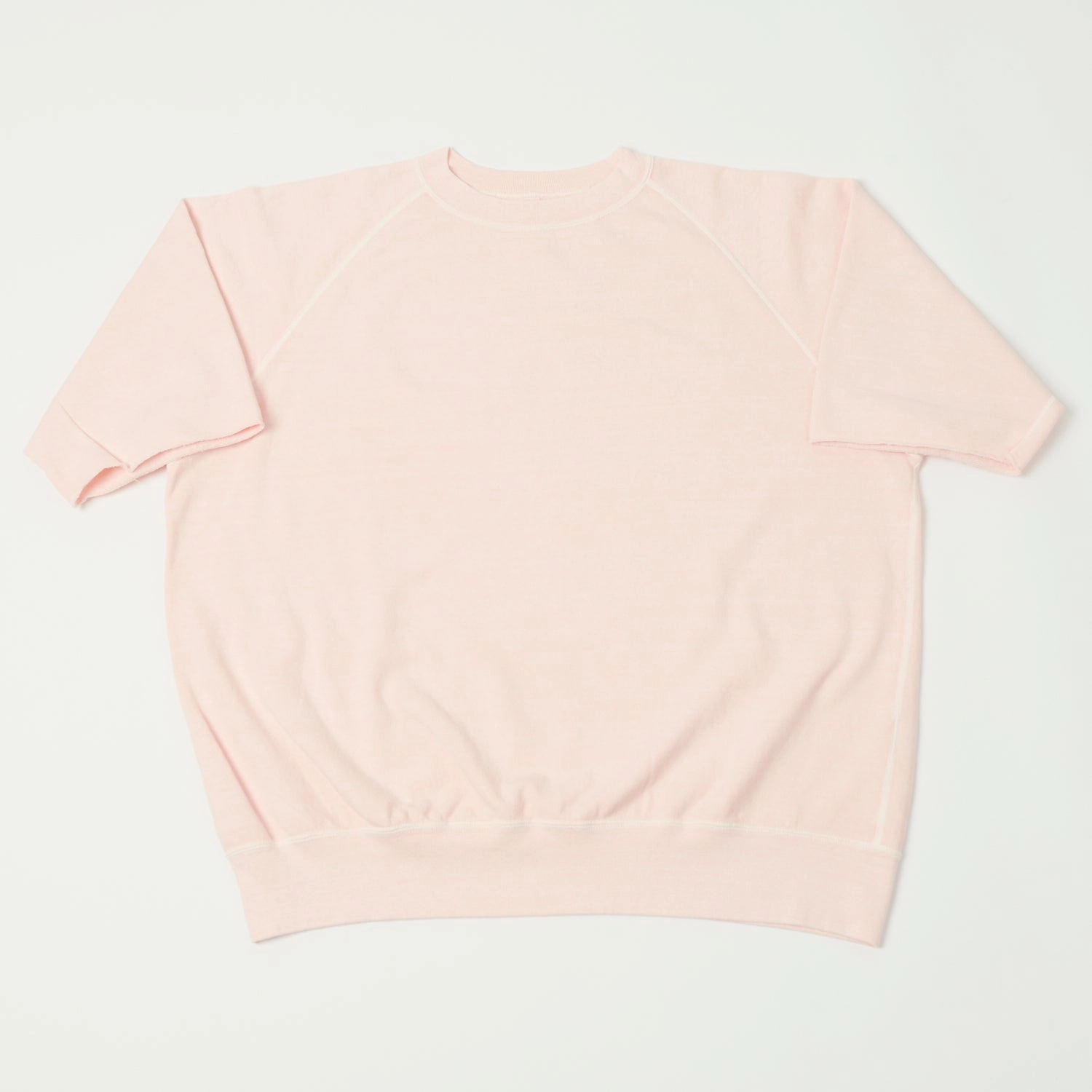 product affordability Dubbleworks Cut Off Sleeve Pigment Dyed Sweatshirt - Pink