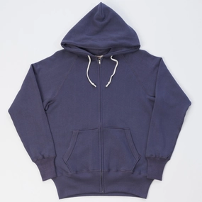 Versatile Design adults Warehouse & Co 451 Raglan Sleeve Full Zip Hoodie - Eggplant