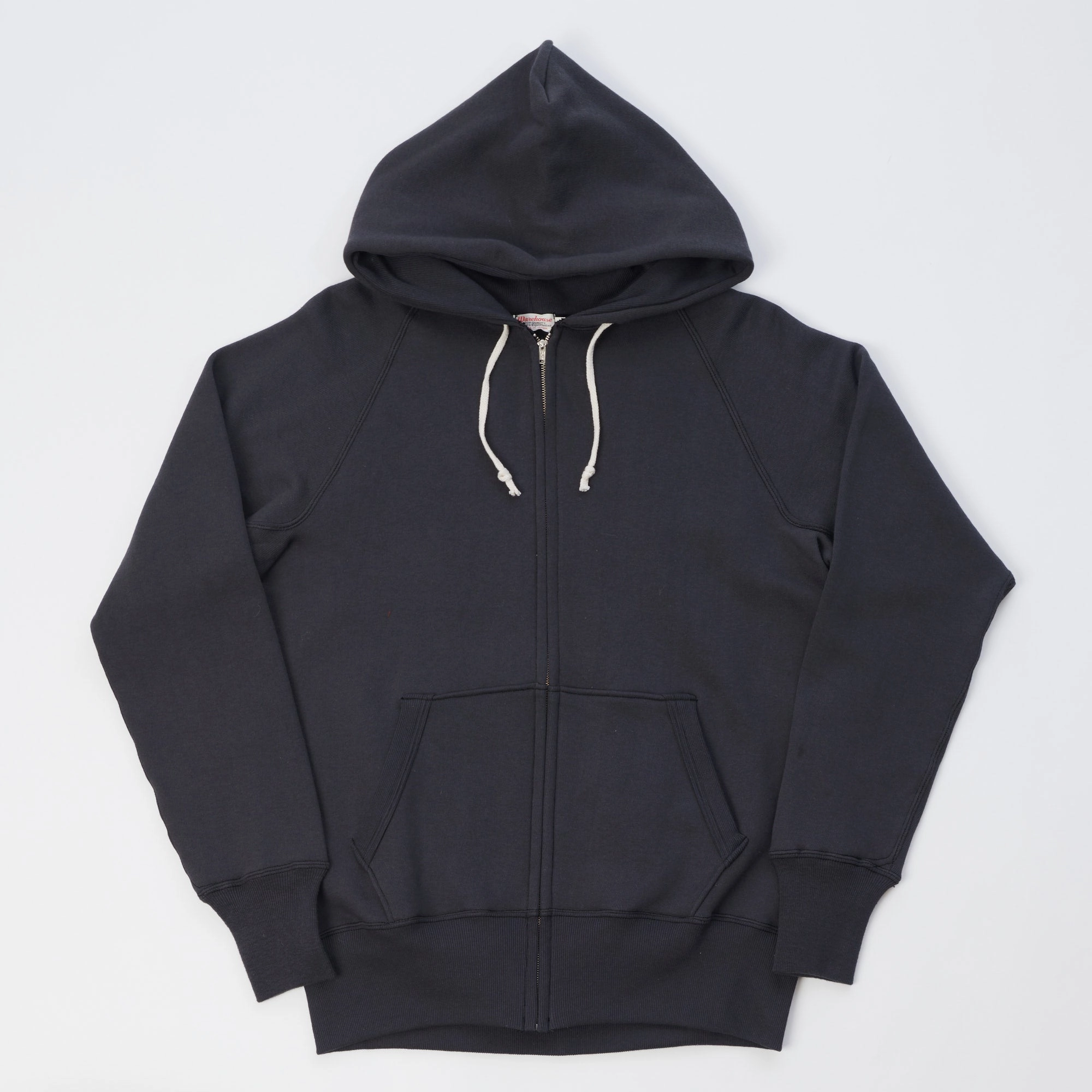 Washable Warehouse & Co 451 Raglan Sleeve Full Zip Hoodie - Black