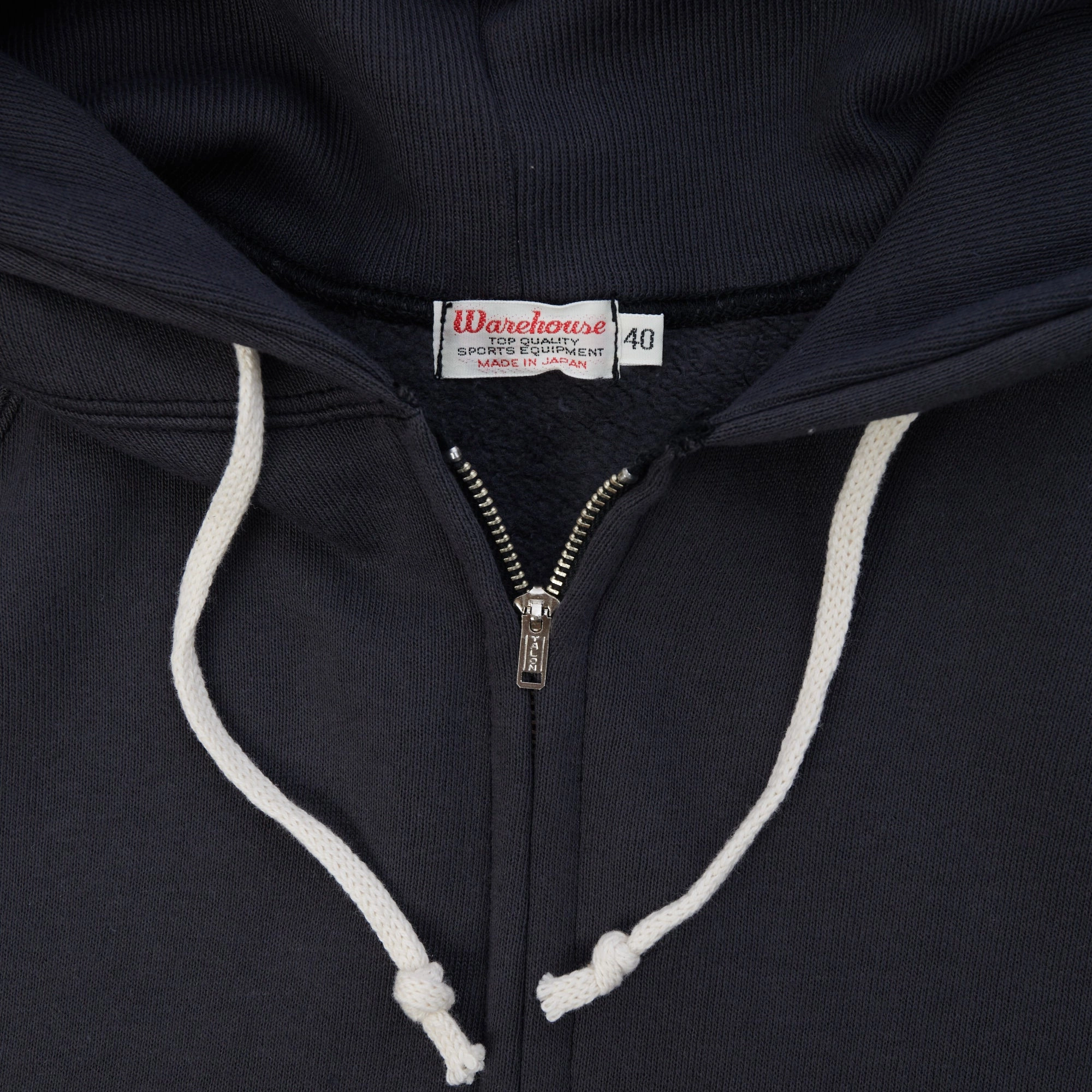 Relaxed Layers Warehouse & Co 451 Raglan Sleeve Full Zip Hoodie - Black