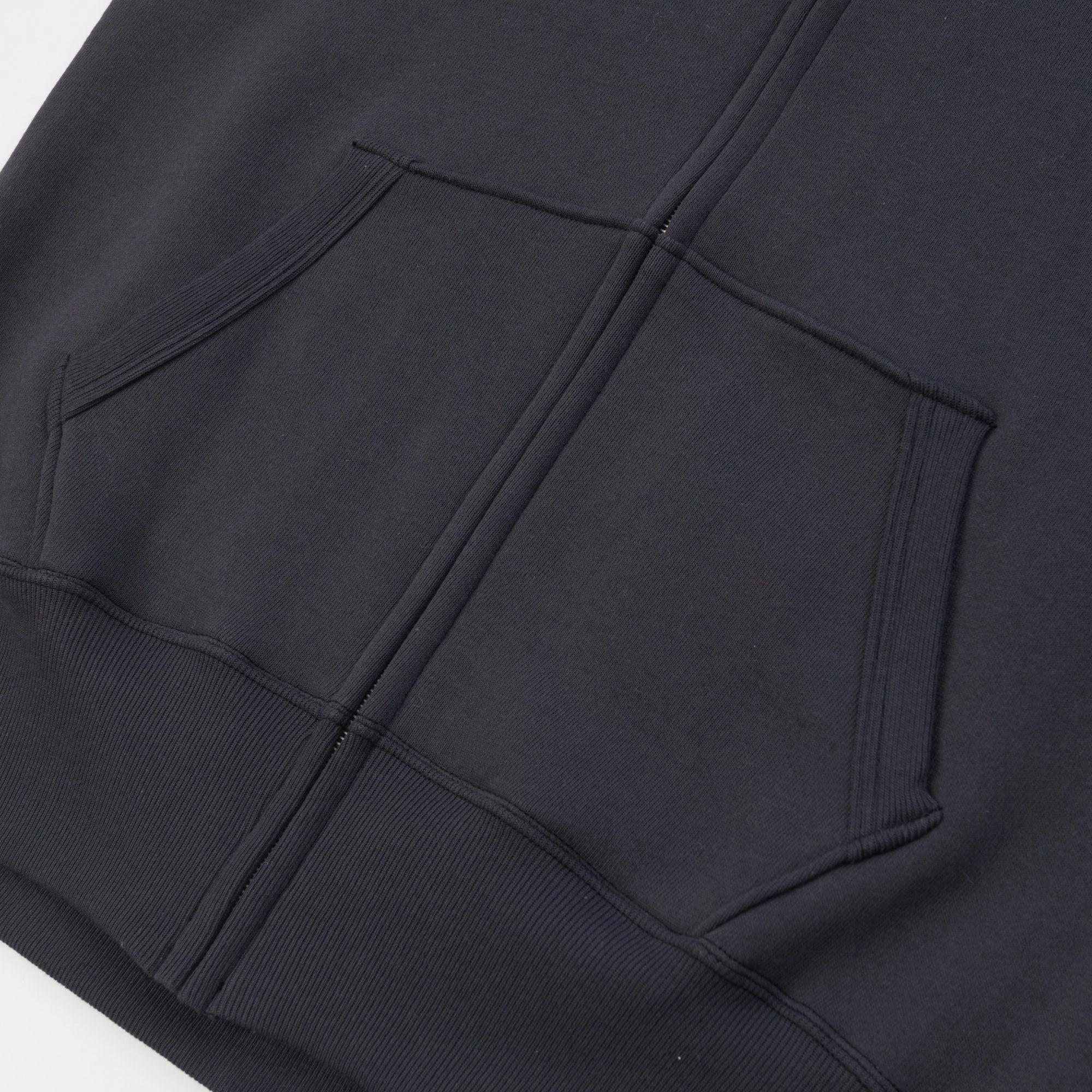 Cozy Streetwear Warehouse & Co 451 Raglan Sleeve Full Zip Hoodie - Black