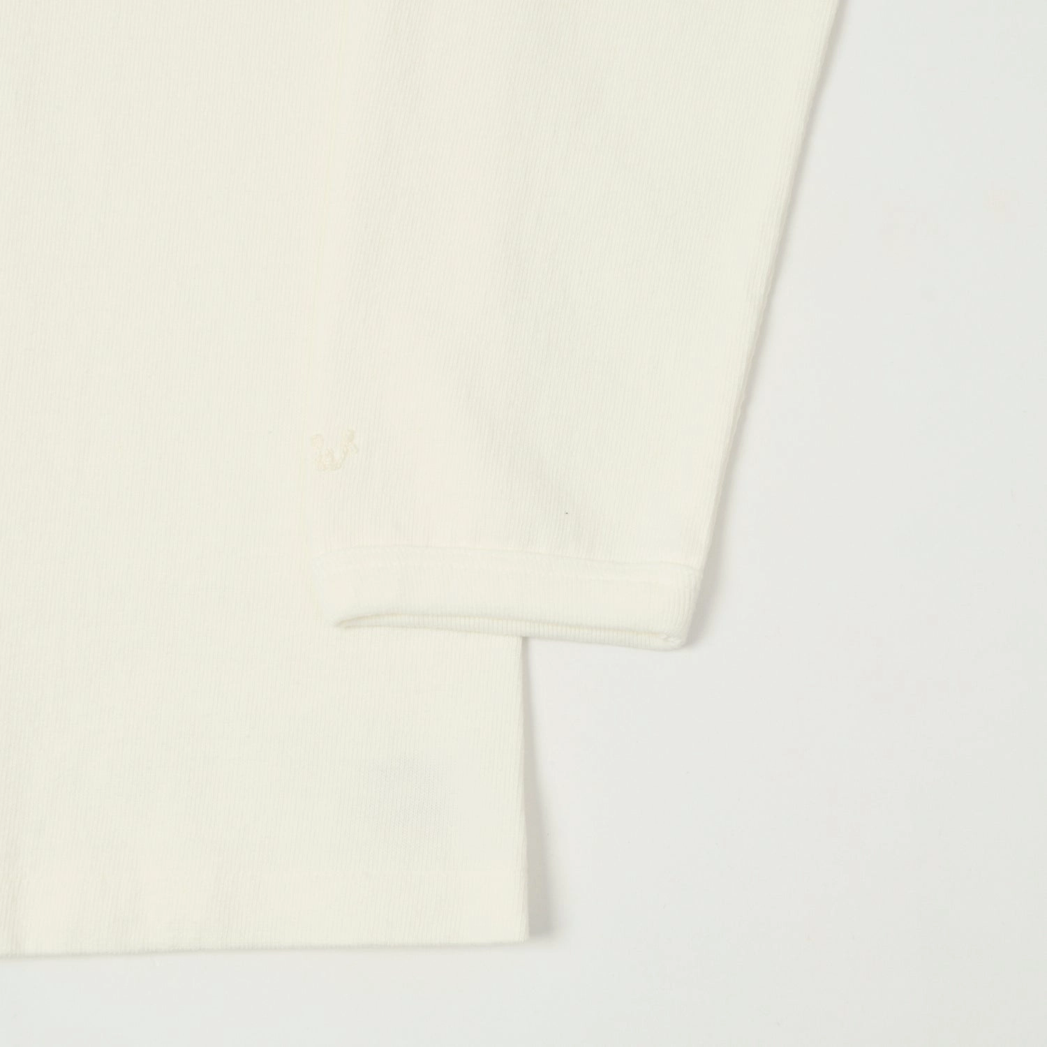 Dubbleworks Heavy Fabric Long Sleeve Tee - Off White Breathable mesh lining