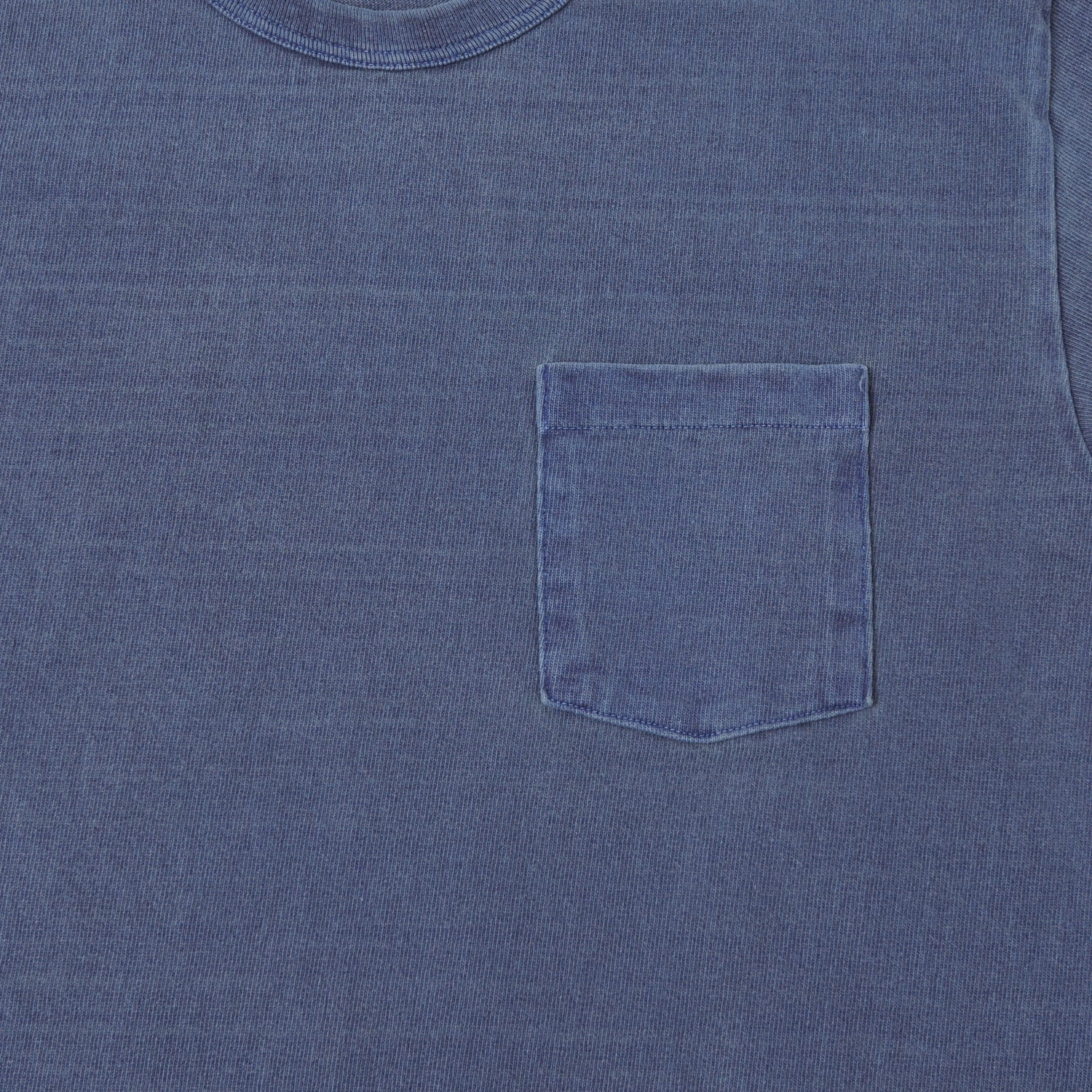 Relaxed Design Dubbleworks Heavy Fabric Pigment Dye Pocket Tee - Indigo Blue