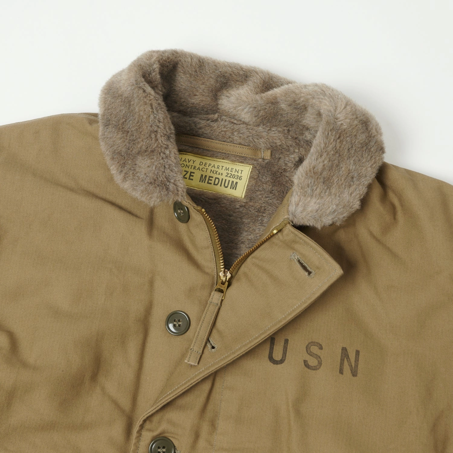 Worth Buzz Rickson's U.S. Navy N-1 Deck Jacket - Khaki