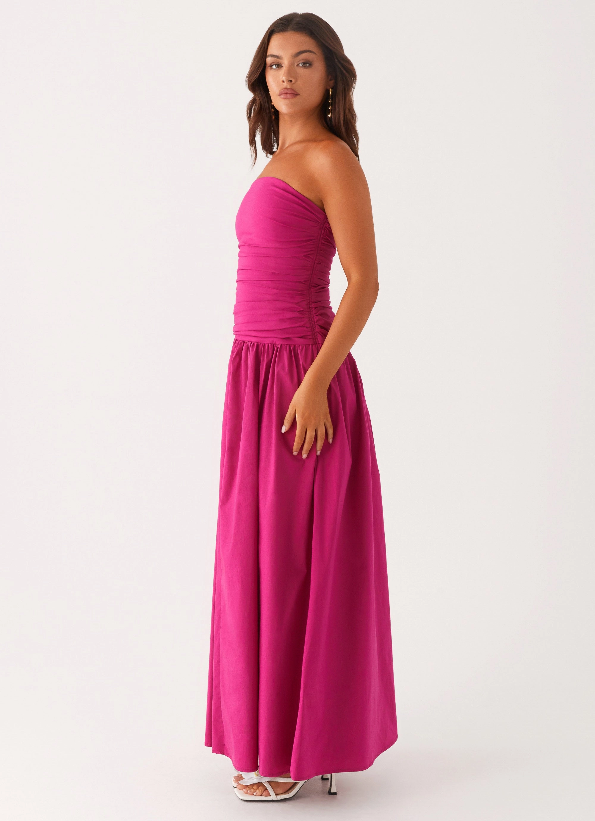 Carmel Maxi Dress - Fuchsia Air Beauty Floor-Length