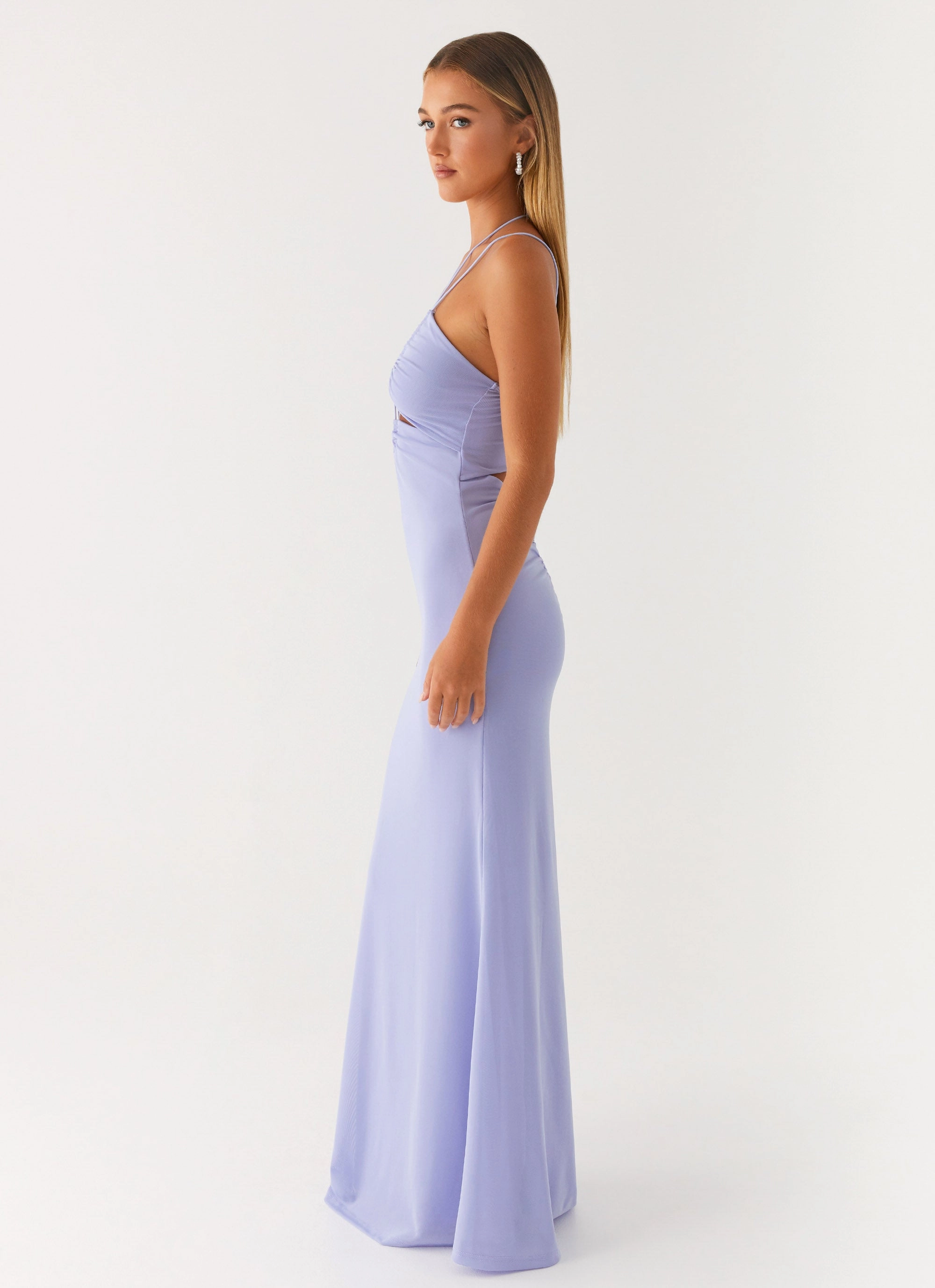 Happy Fit Roberta Maxi Dress - Heather Blue