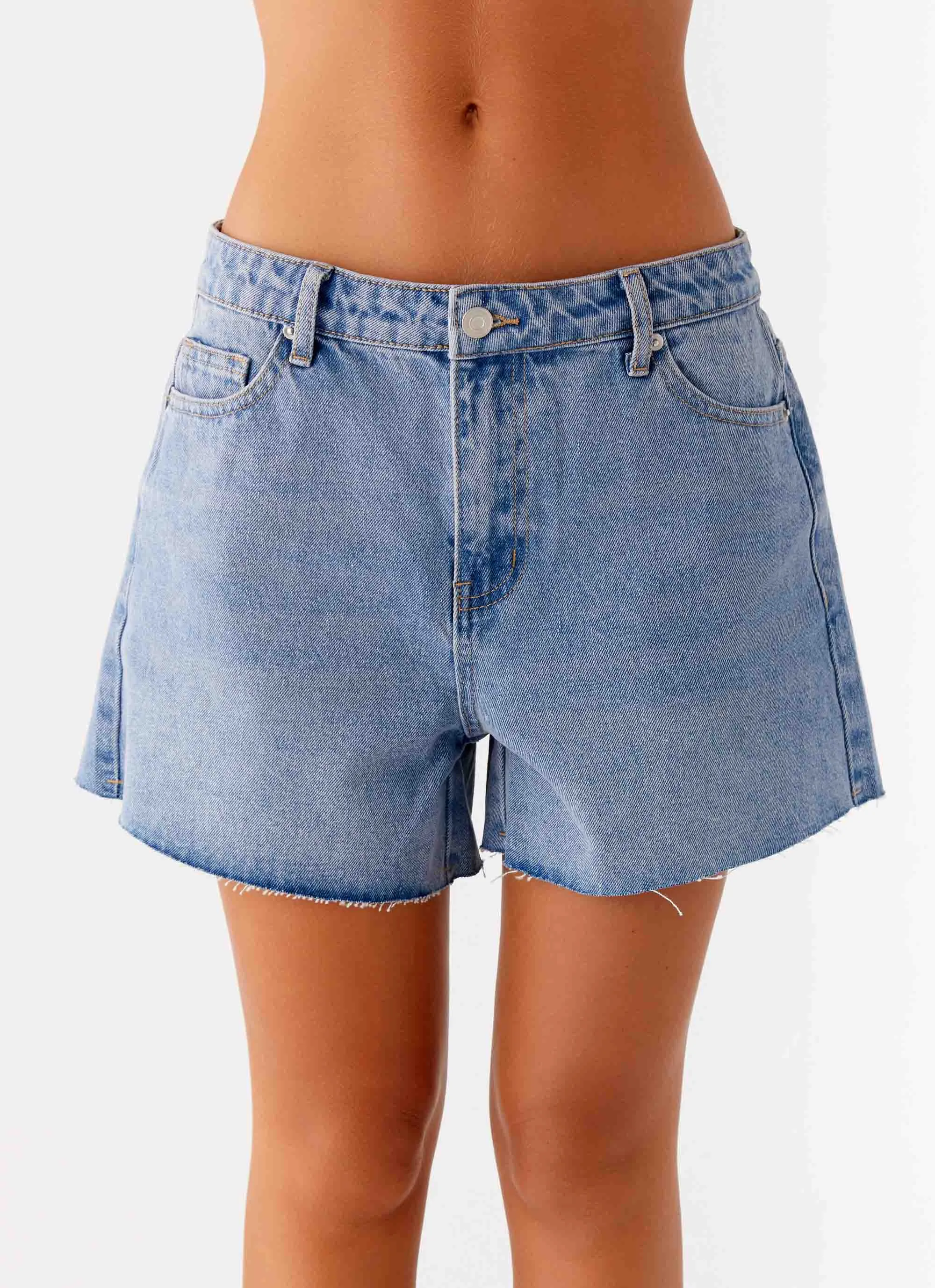 Roland Denim Shorts - Blue Road Trip Affordable