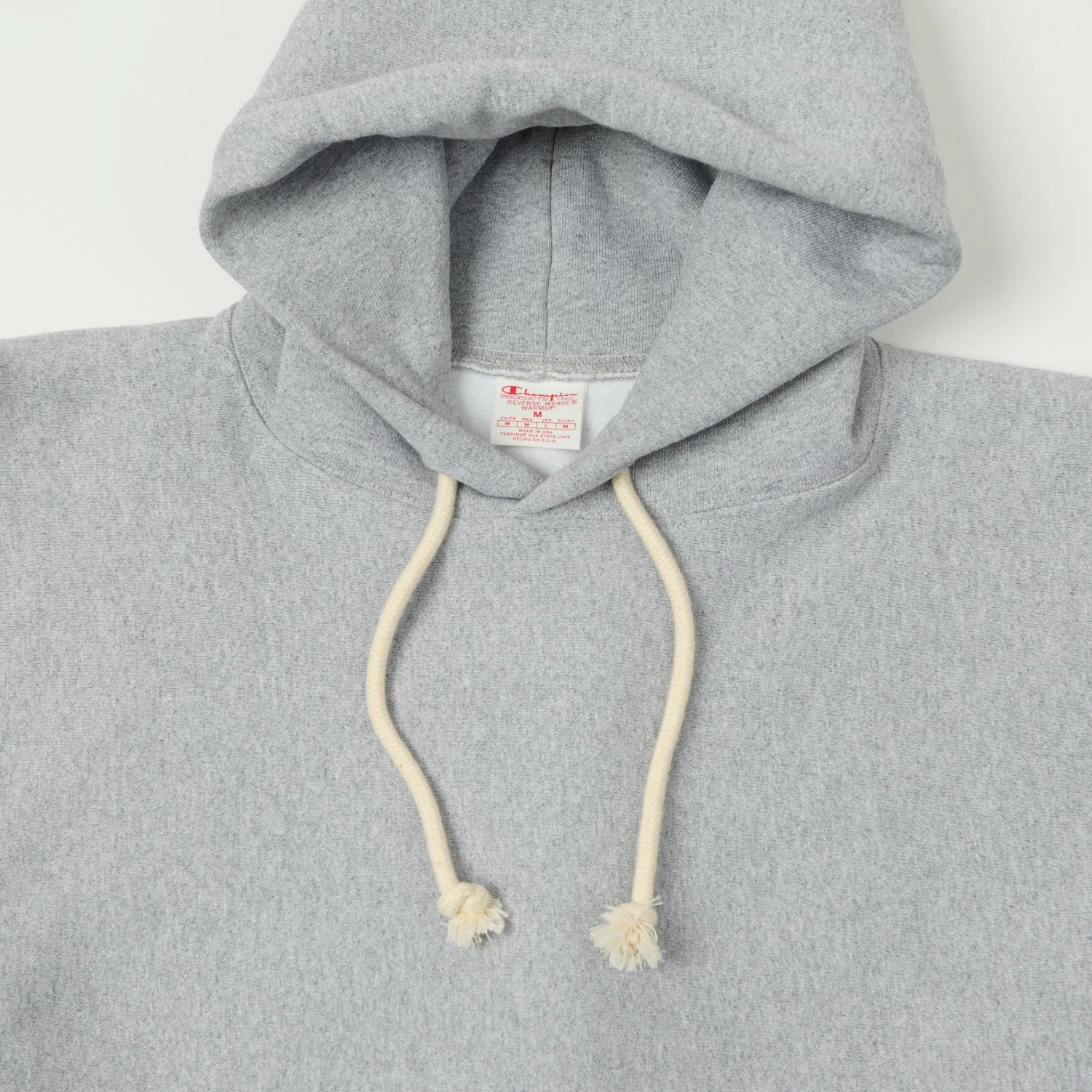 Champion Made in USA Reverse Weave Hoodie - Oxford Grey Fresh Chic slim fit